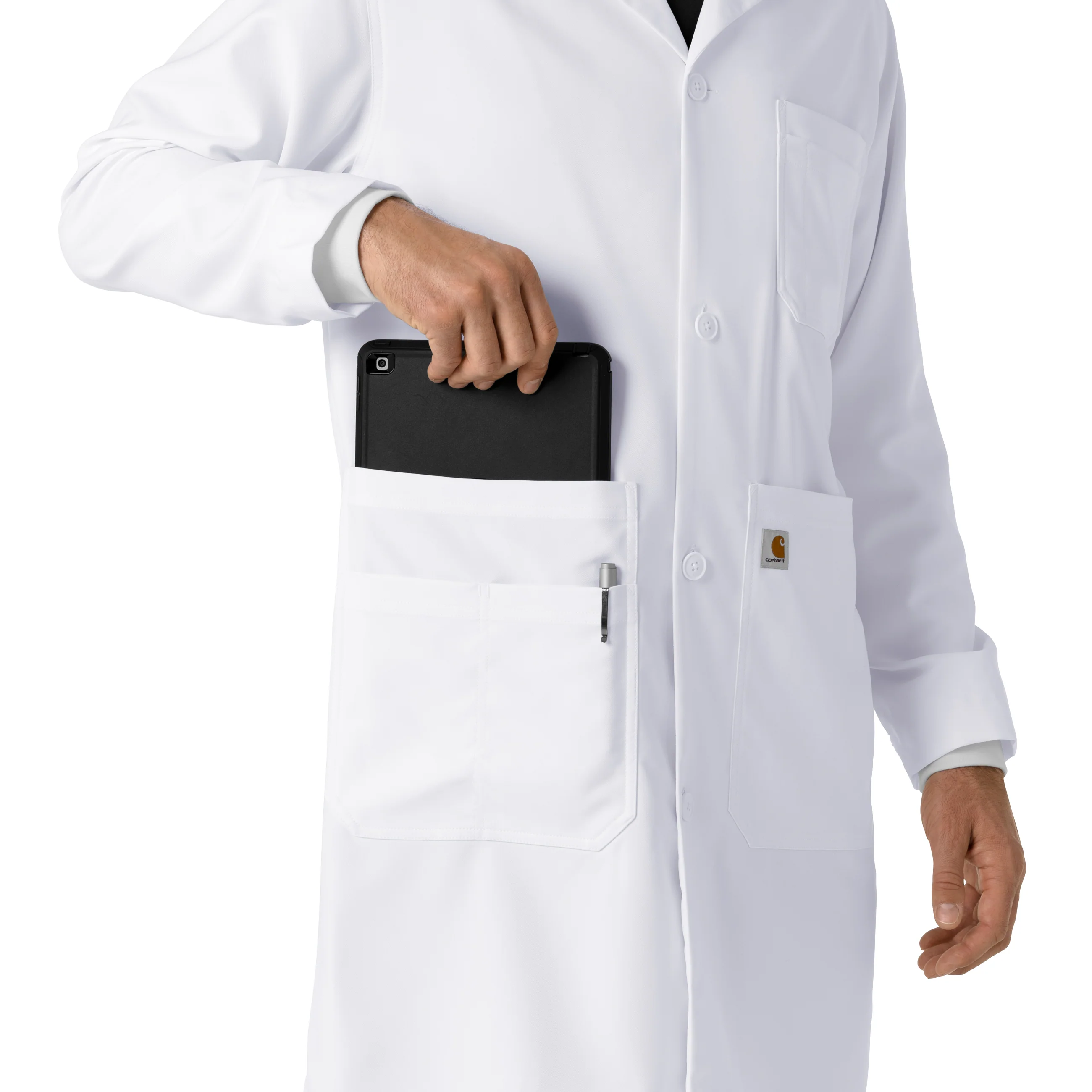 Carhartt Men's Long Lab Coat - White - Image 8