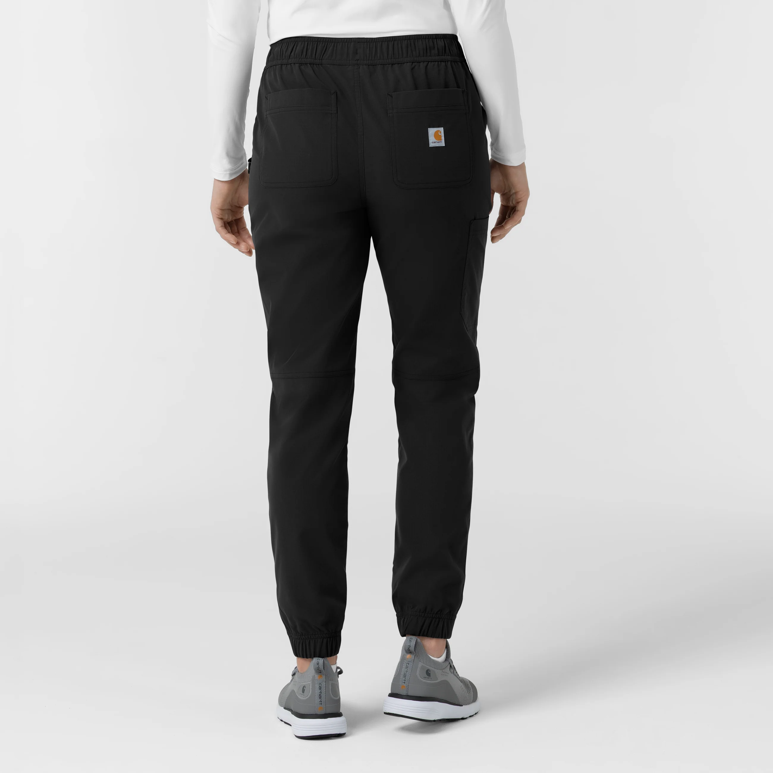 Carhartt Rugged Flex FLD Women's Ripstop Jogger Scrub Pant - Black - Image 2
