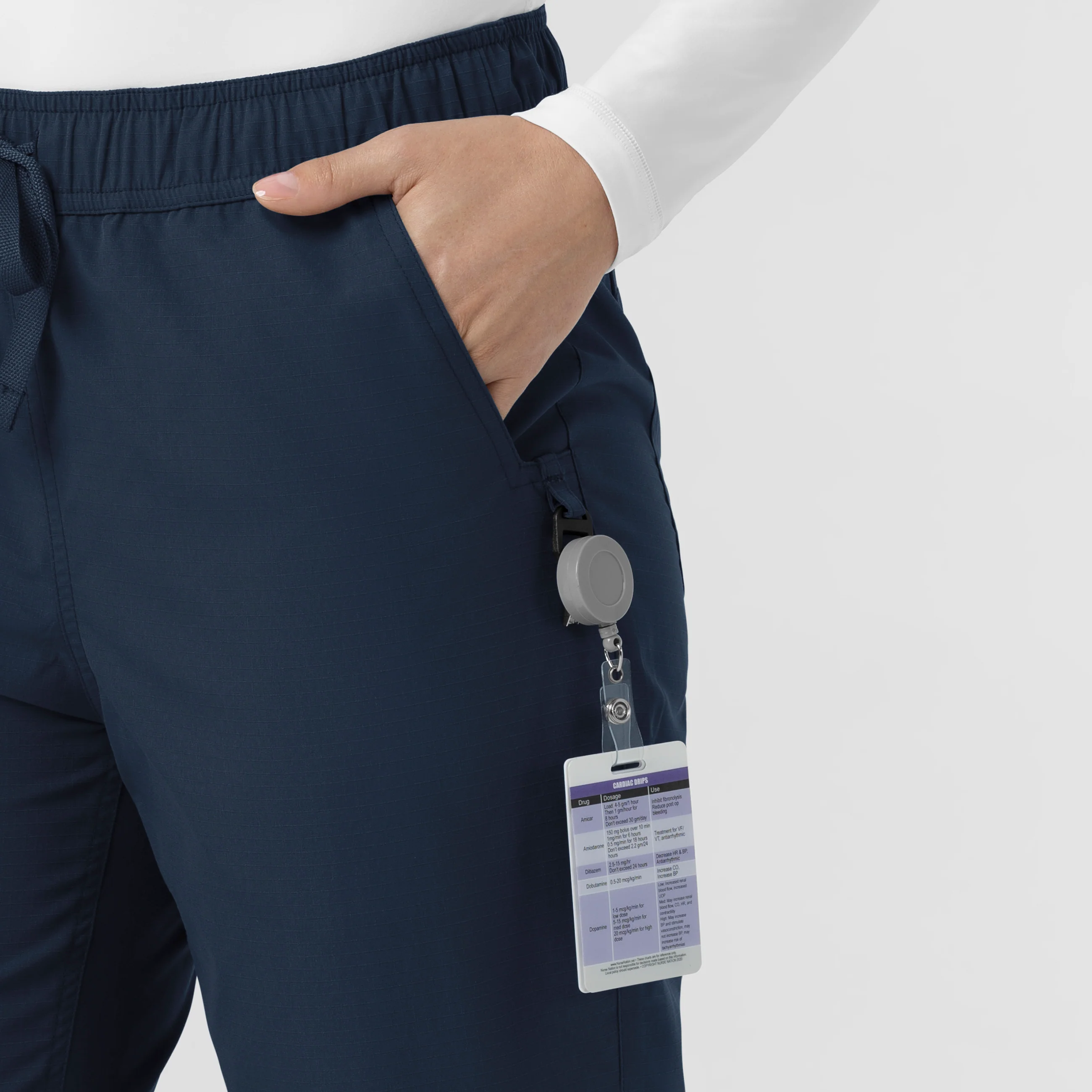 Carhartt Rugged Flex FLD Women's Ripstop Jogger Scrub Pant - Navy - Image 7