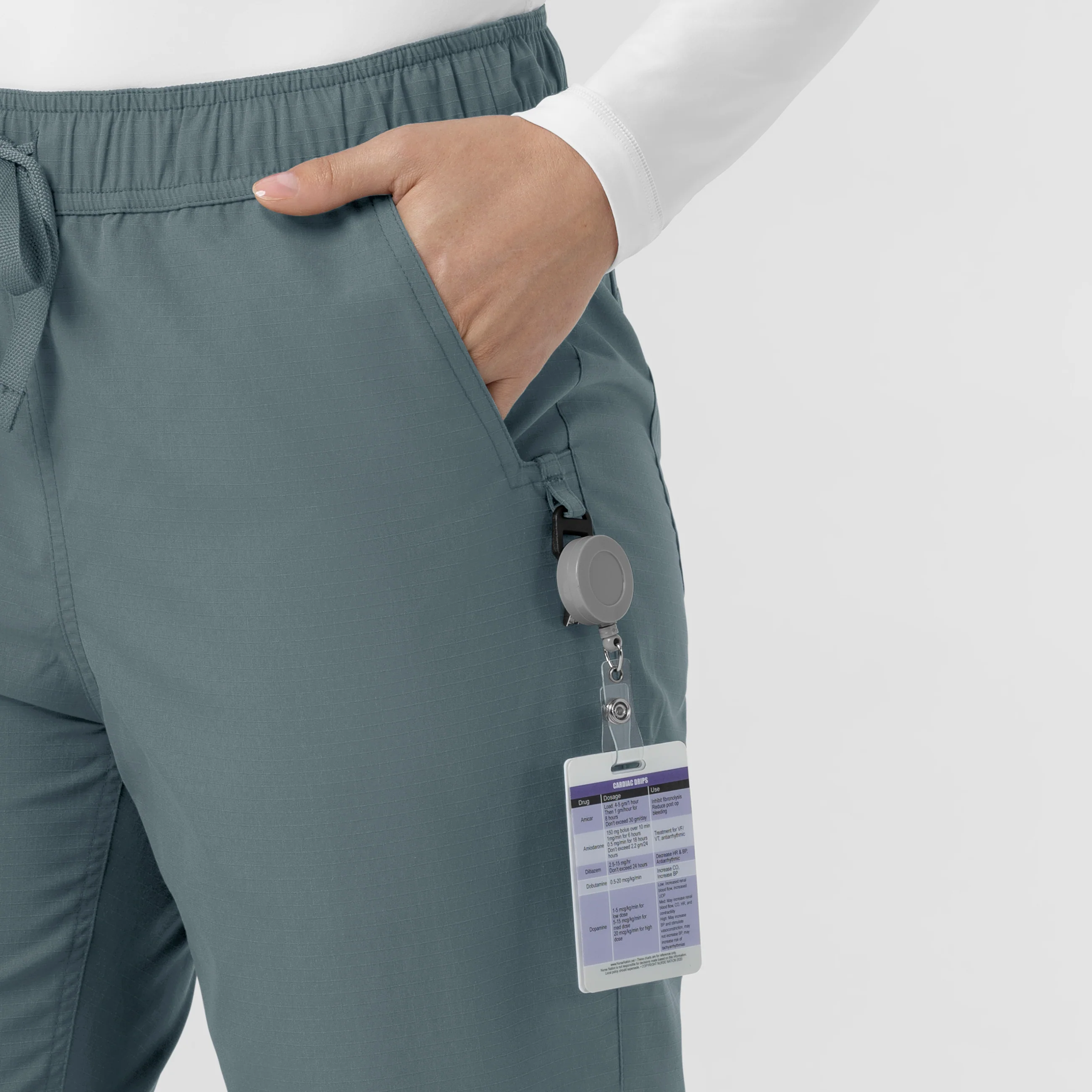 Carhartt Rugged Flex FLD Women's Ripstop Jogger Scrub Pant - Rolling Thunder - Image 7