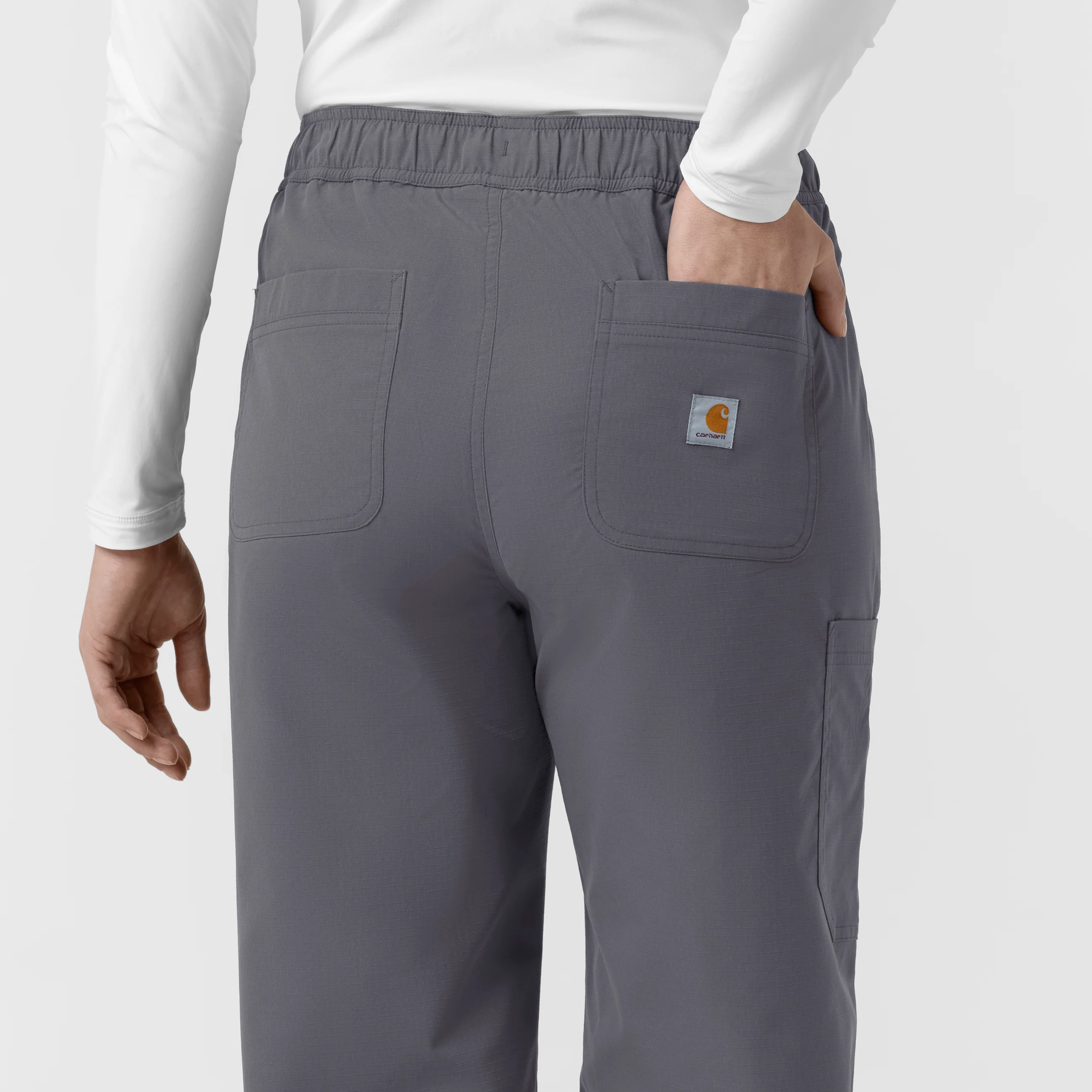 Carhartt Rugged Flex FLD Women's Ripstop Bootcut Cargo Scrub Pant - Pewter - Image 10