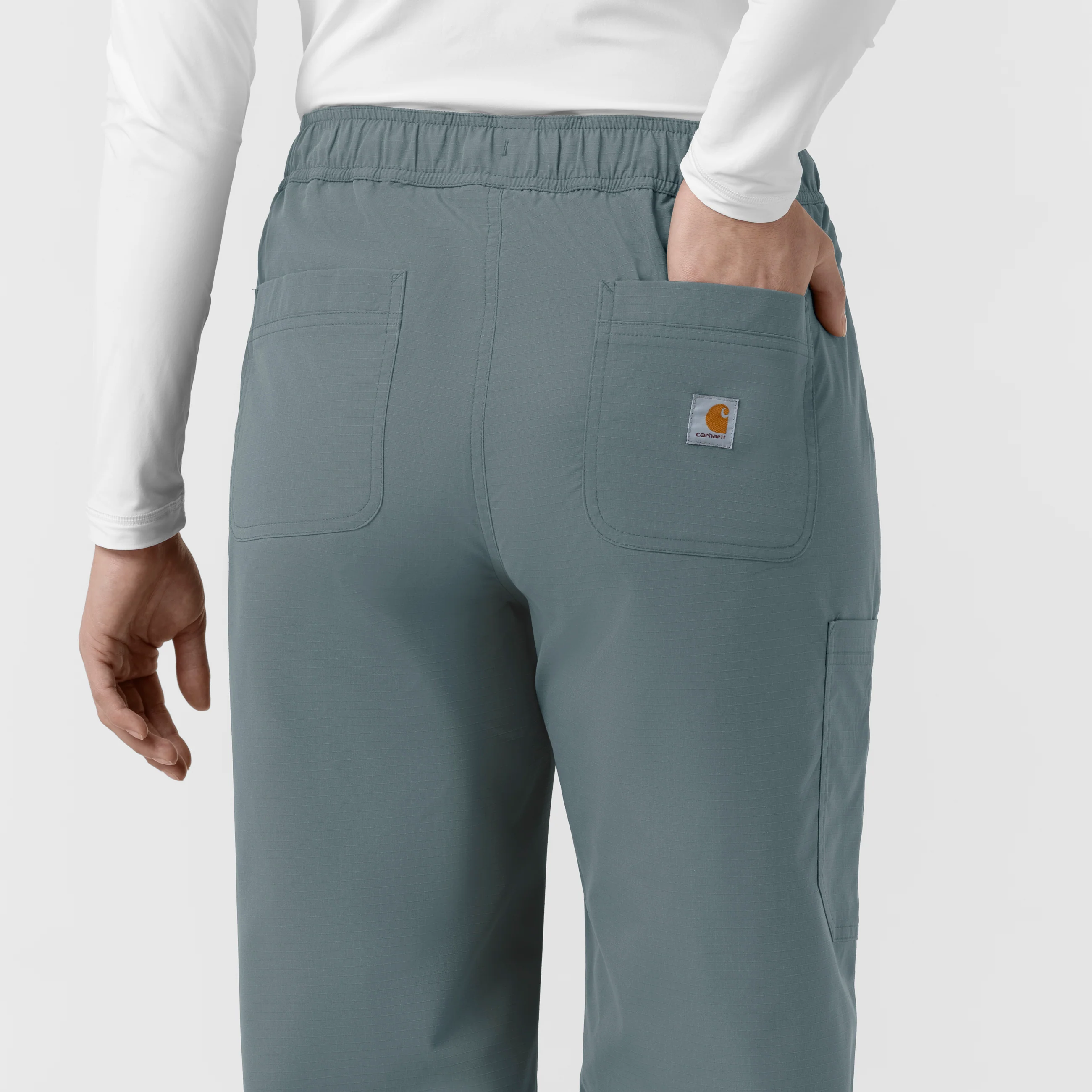 Carhartt Rugged Flex FLD Women's Ripstop Bootcut Cargo Scrub Pant - Rolling Thunder - Image 10