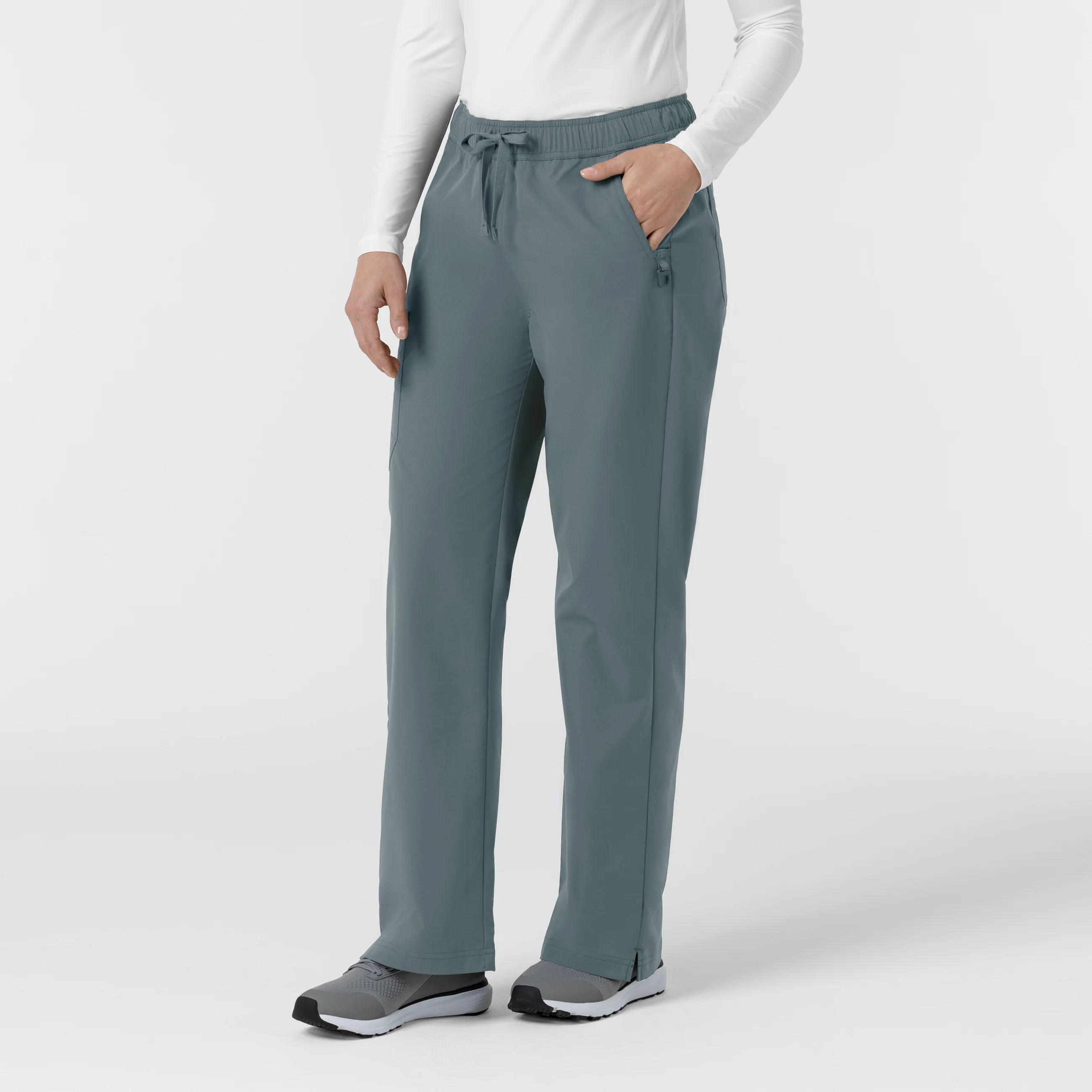 Carhartt Rugged Flex FLD Women's Ripstop Bootcut Cargo Scrub Pant - Rolling Thunder - Image 4