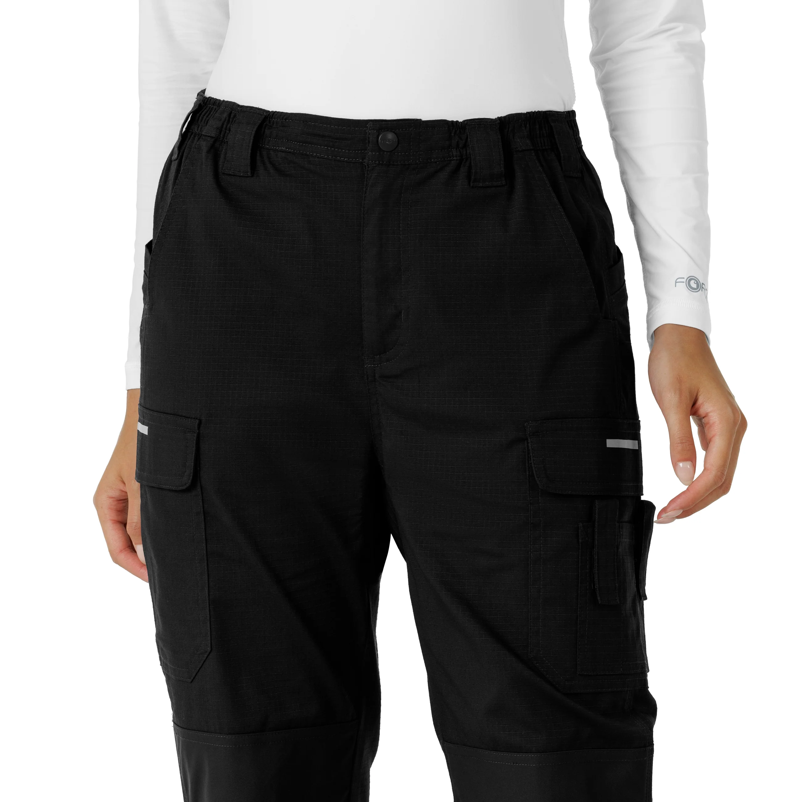 Carhartt Rugged Flex RSCU Women's Ripstop Cargo Pants - Black - Image 5