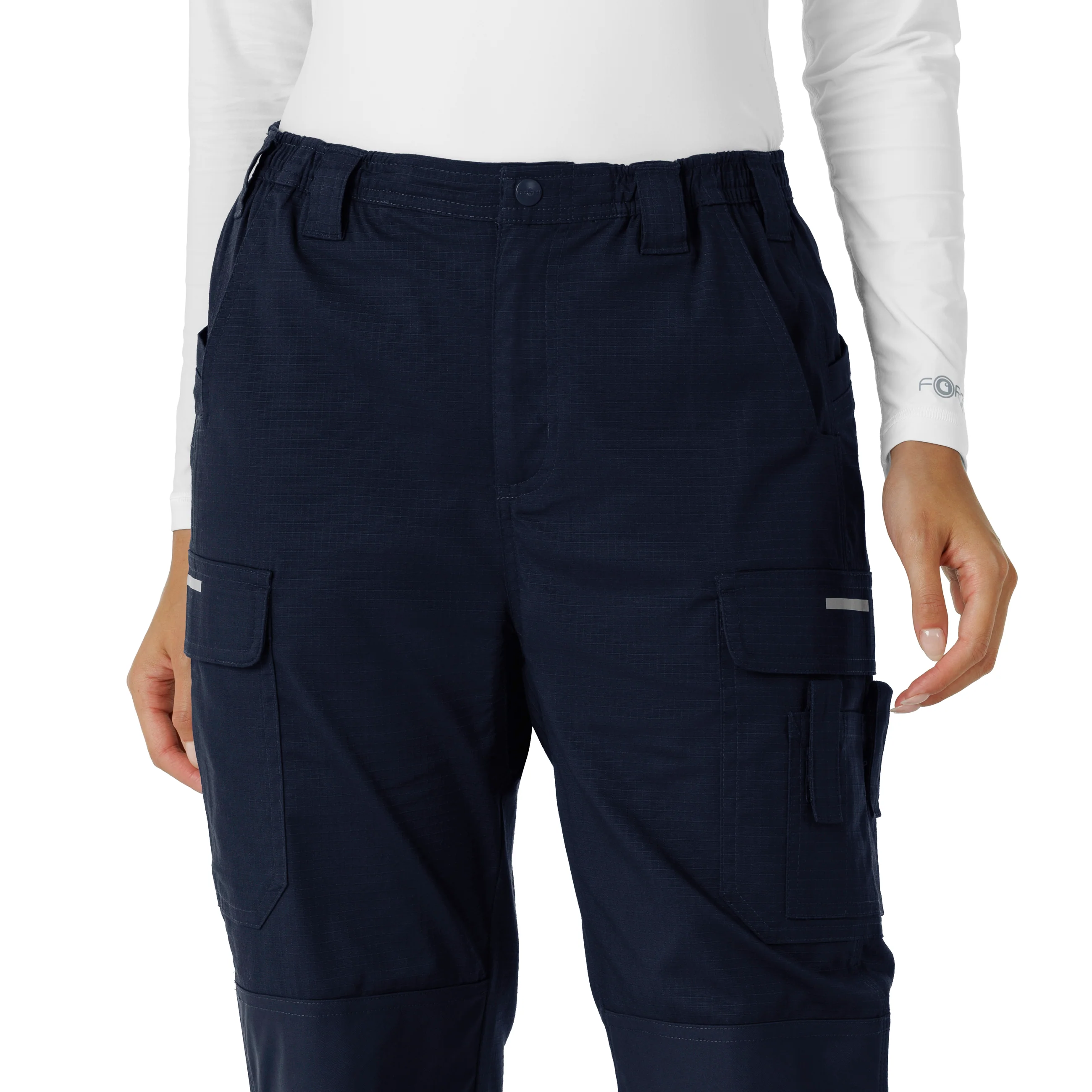 Carhartt Rugged Flex RSCU Women's Ripstop Cargo Pants - Dark Navy - Image 5