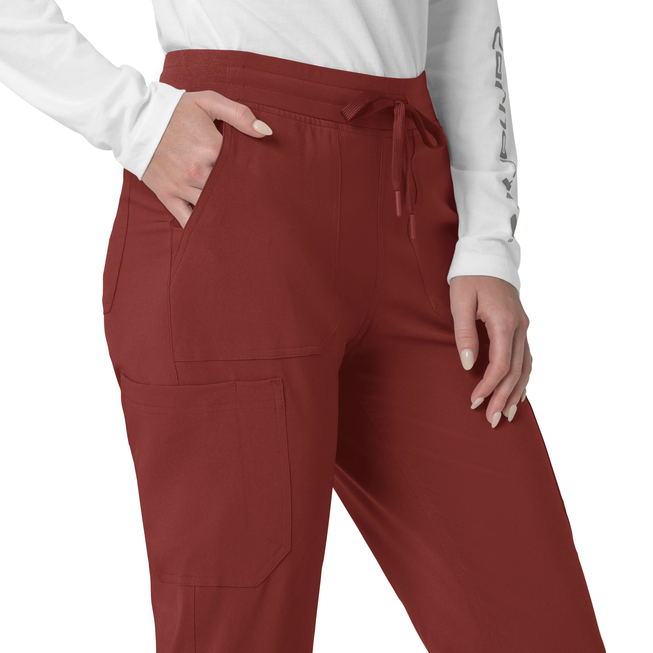 Carhartt Force Cross-Flex Women's Cargo Jogger Scrub Pant - Amber Terrain - Image 6
