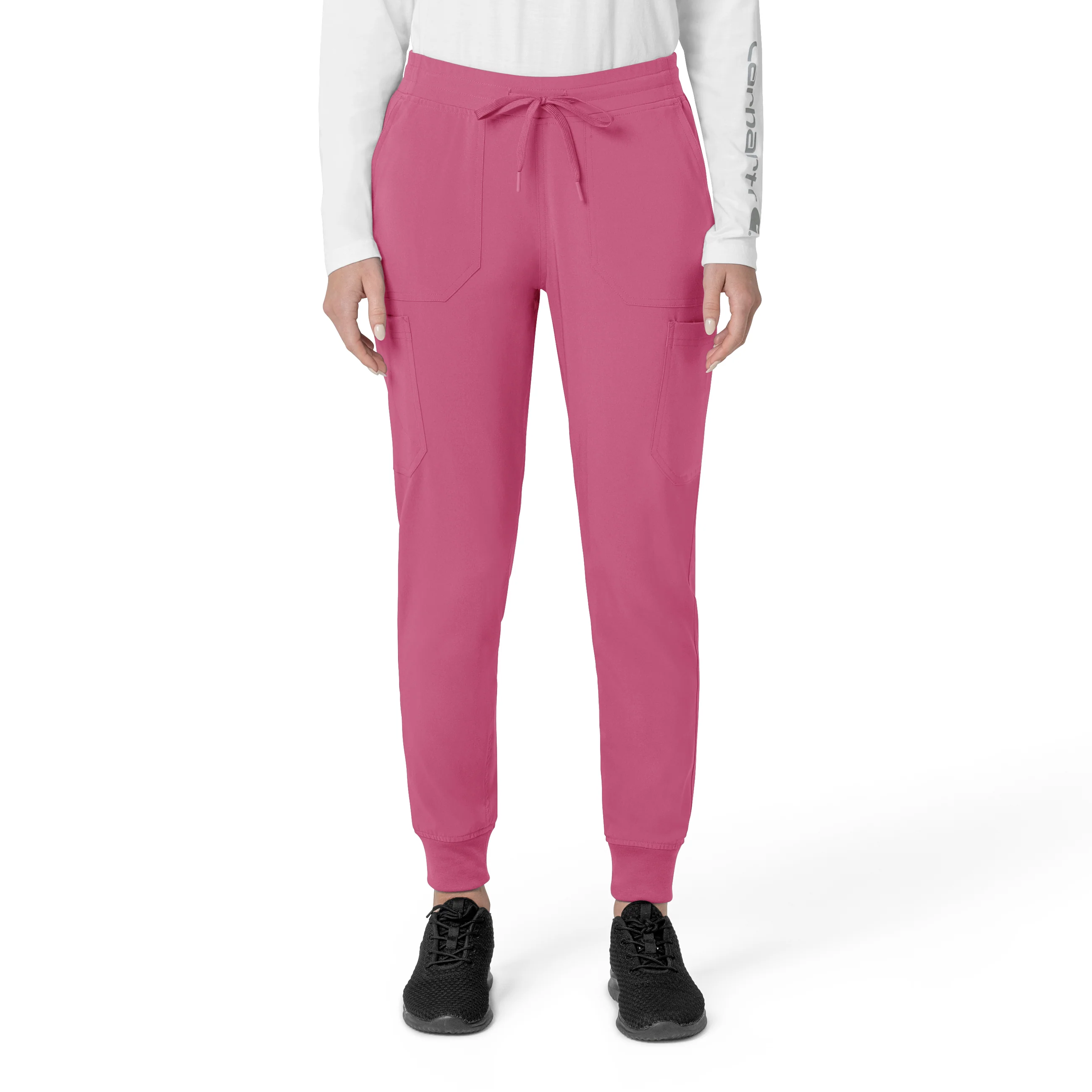 Carhartt Force Cross-Flex Women's Cargo Jogger Scrub Pant - Electric Fuschia