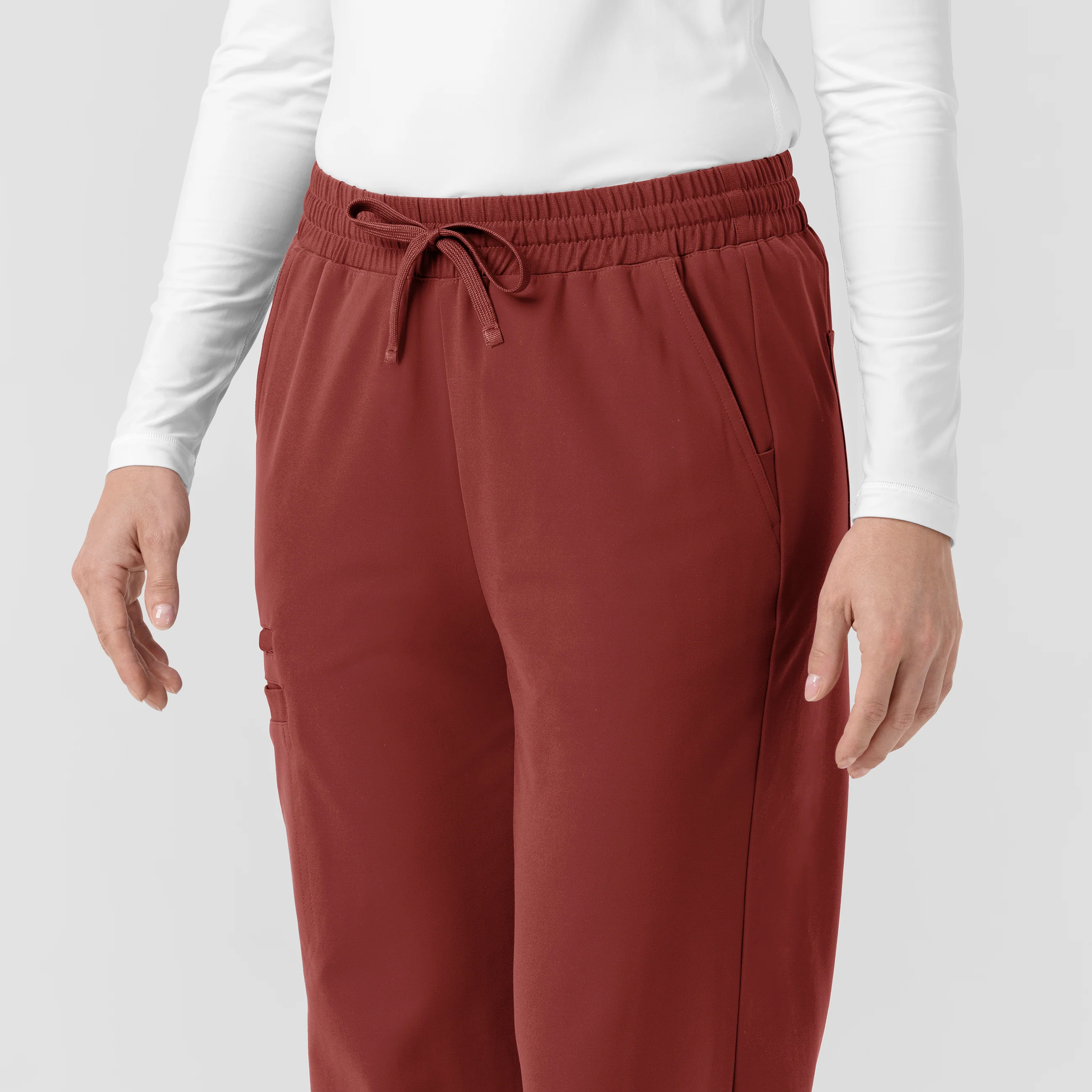 Carhartt Force Cross-Flex Knit Women's Boot Cut Scrub Pant - Amber Terrain - Image 7