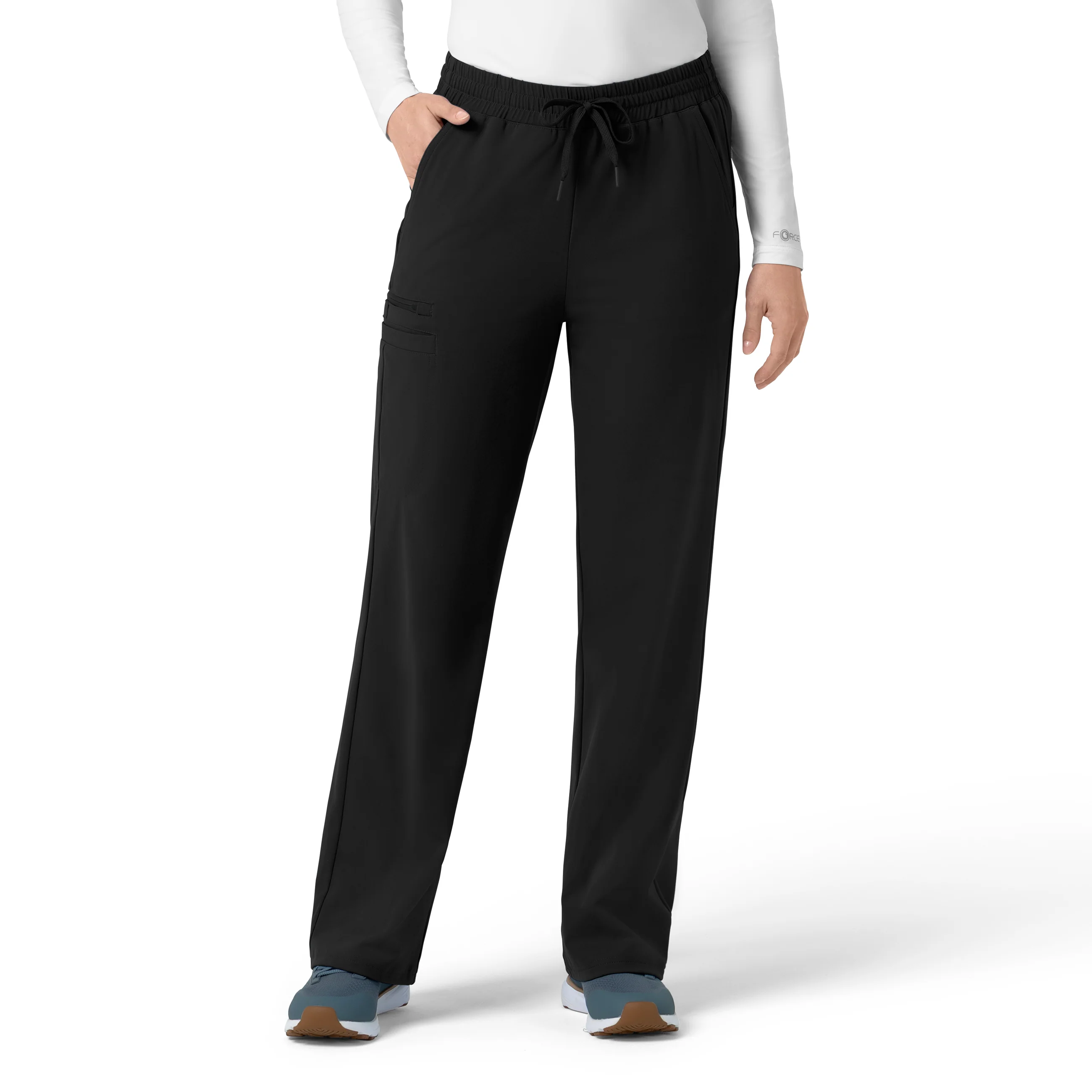 Carhartt Force Cross-Flex Knit Women's Boot Cut Scrub Pant - Black