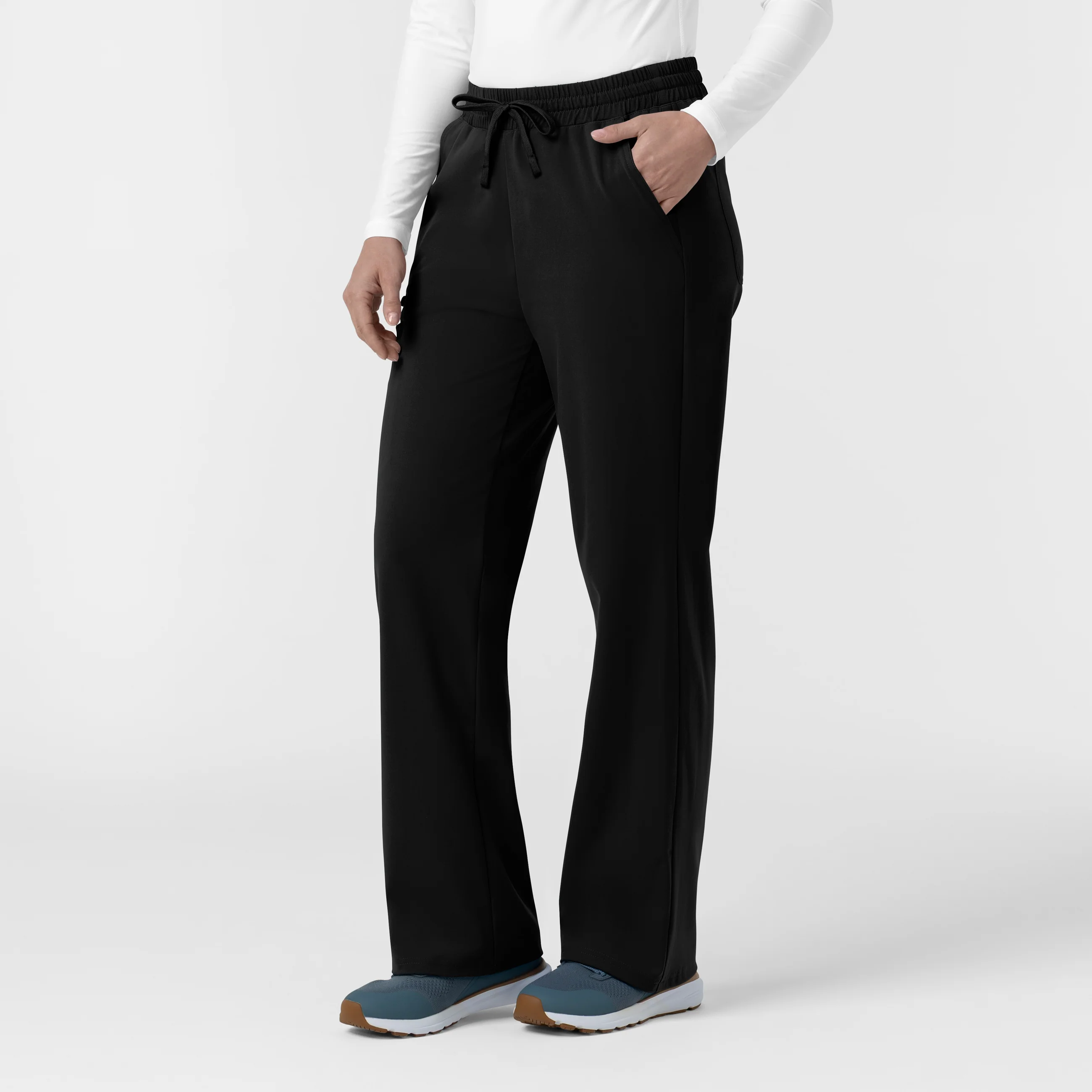 Carhartt Force Cross-Flex Knit Women's Boot Cut Scrub Pant - Black - Image 4