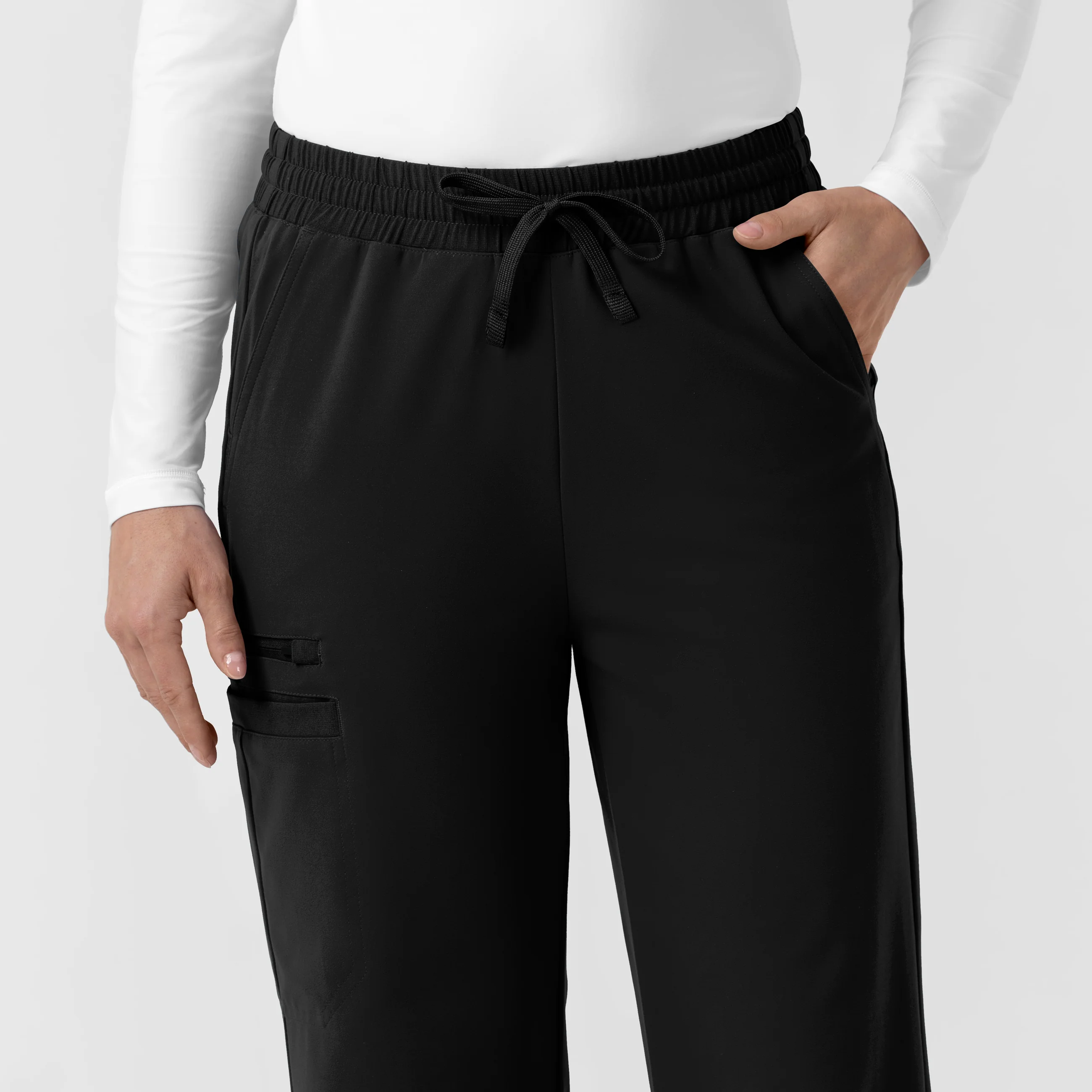 Carhartt Force Cross-Flex Knit Women's Boot Cut Scrub Pant - Black - Image 8
