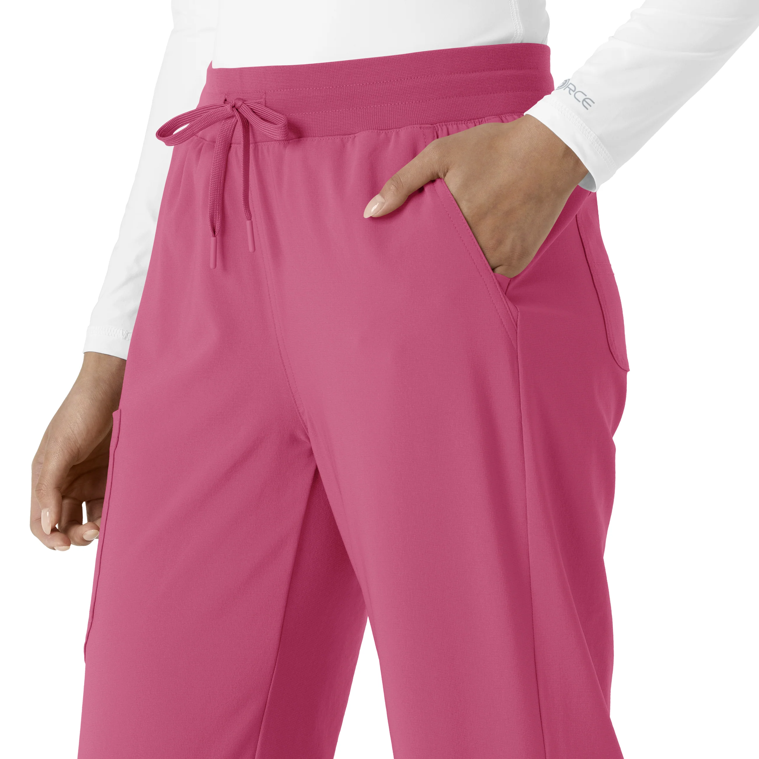 Carhartt Force Cross-Flex Women's Boot Cut Scrub Pant - Electric Fuschia - Image 7