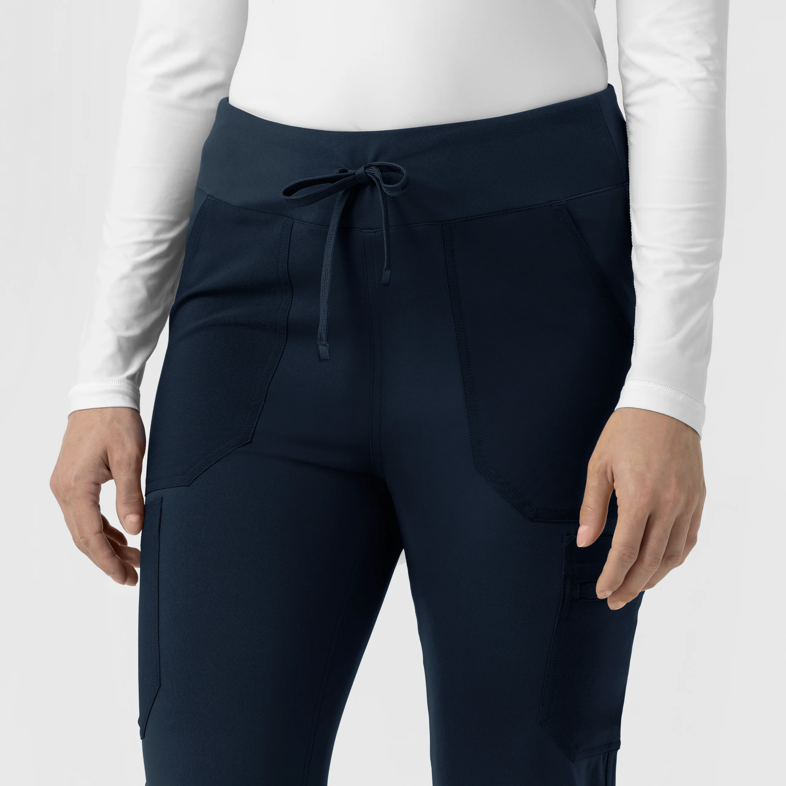 Carhartt Force Cross-Flex Knit Women's Modern Scrub Pant - Navy - Image 8