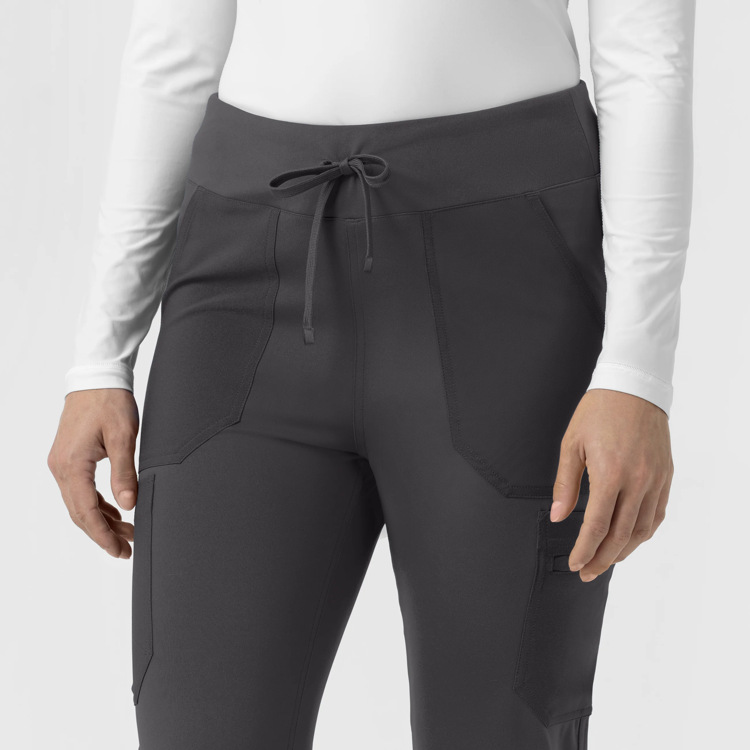 Carhartt Force Cross-Flex Knit Women's Modern Scrub Pant - Pewter - Image 8