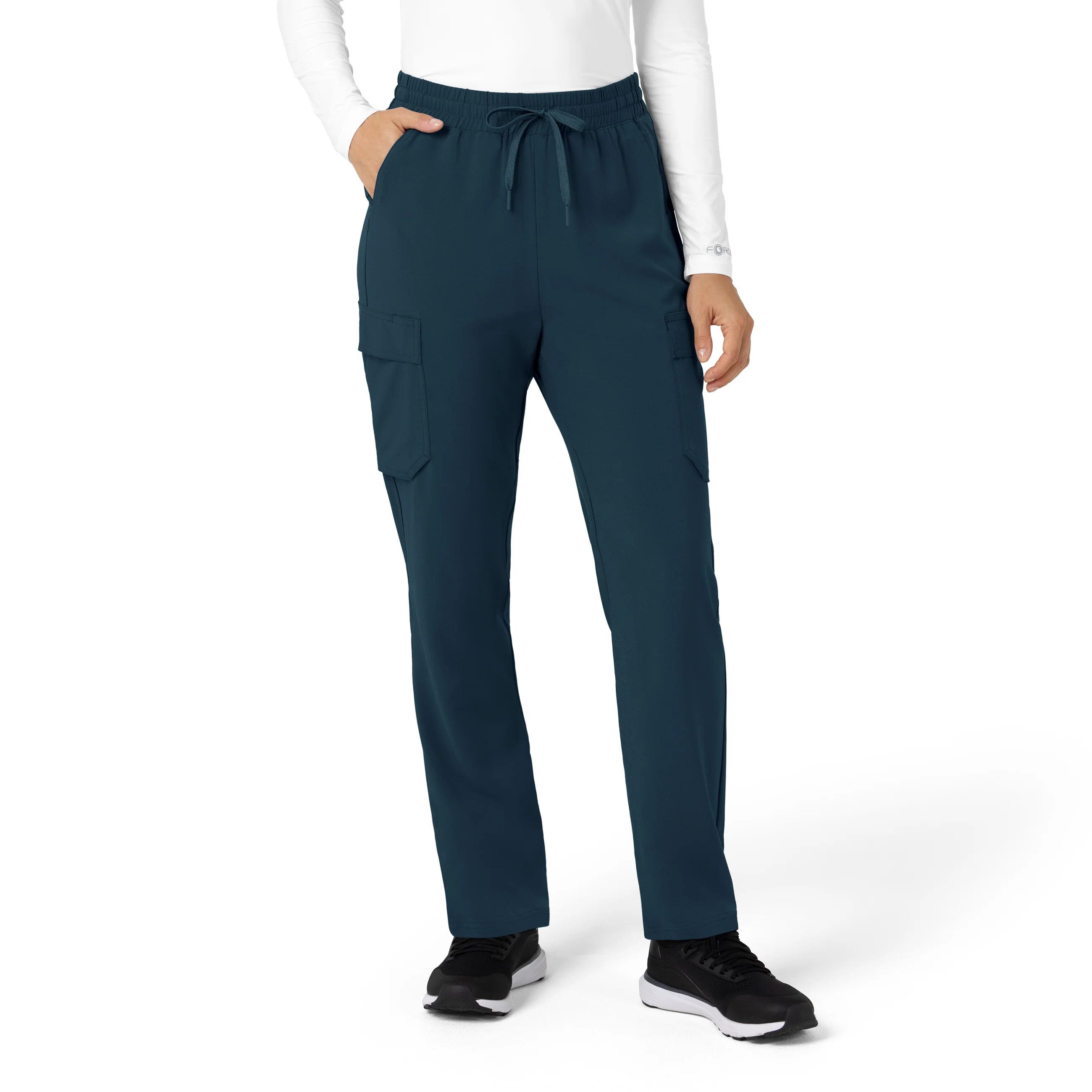 Carhartt Women’s Force Cross-Flex High Waisted Ankle Scrub Pant - Navy