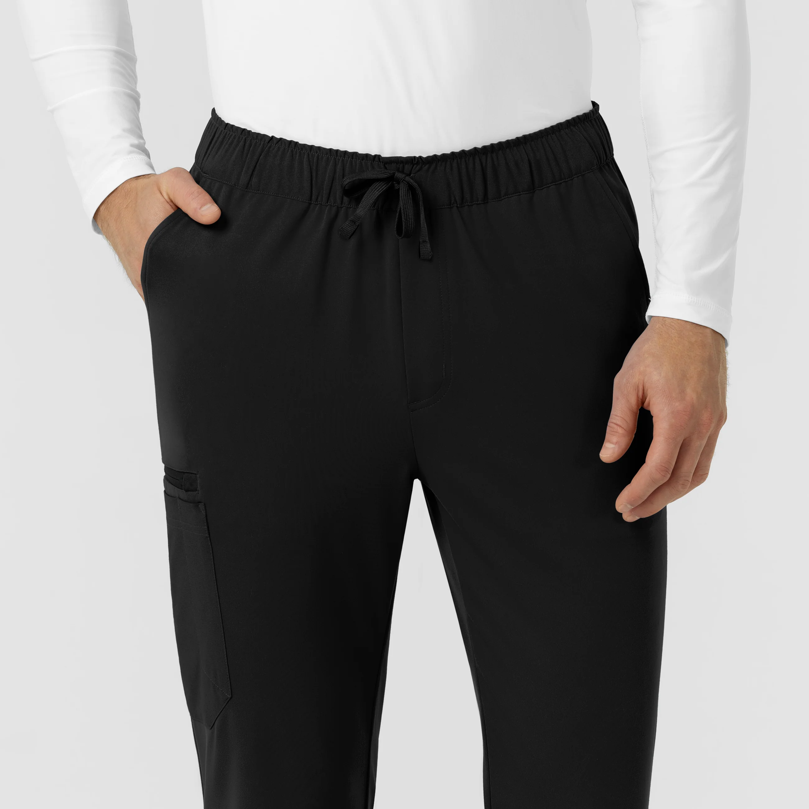 Carhartt Force Cross-Flex Knit Men's Straight Leg Tapered Scrub Pant - Black - Image 7