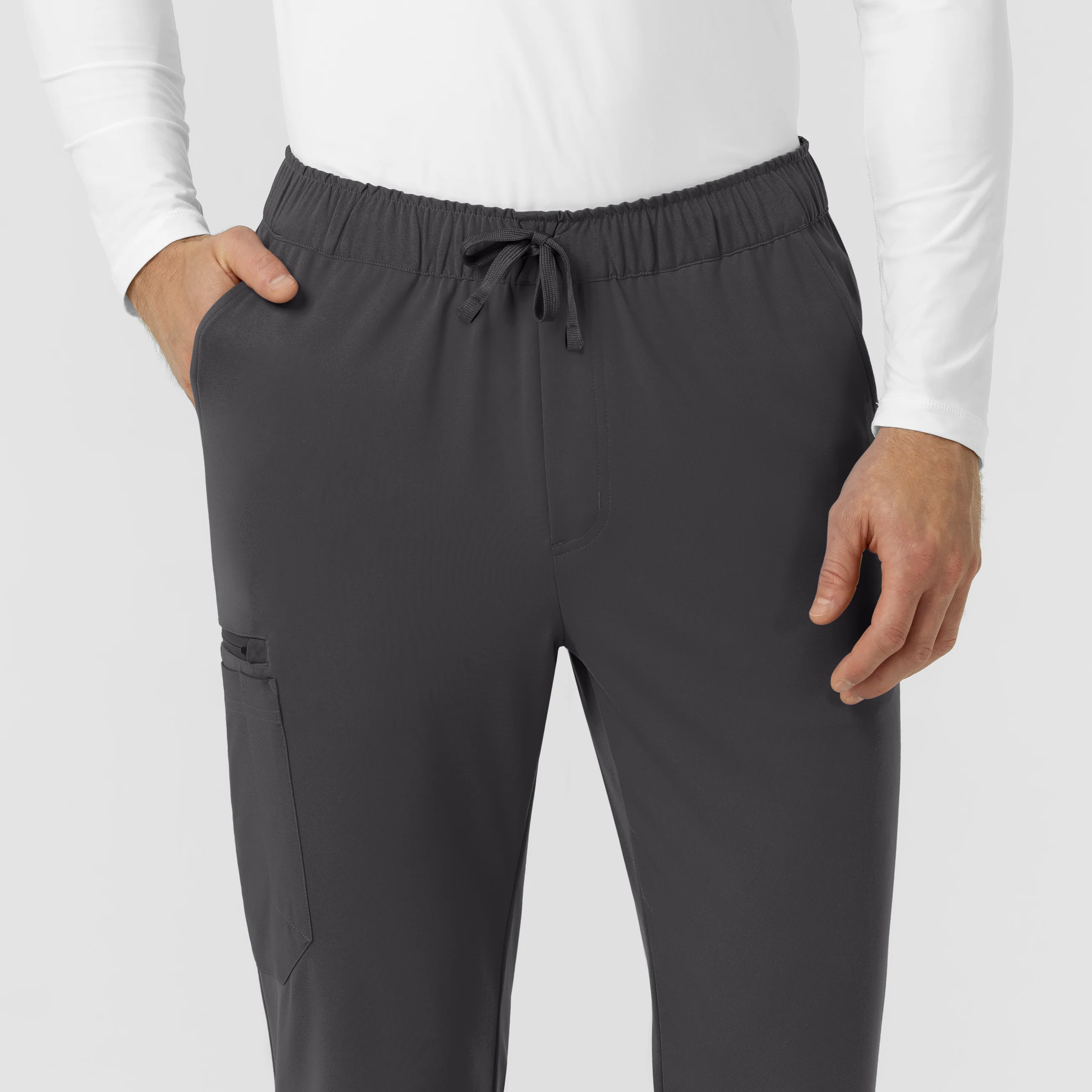 Carhartt Force Cross-Flex Knit Men's Straight Leg Tapered Scrub Pant - Pewter - Image 7