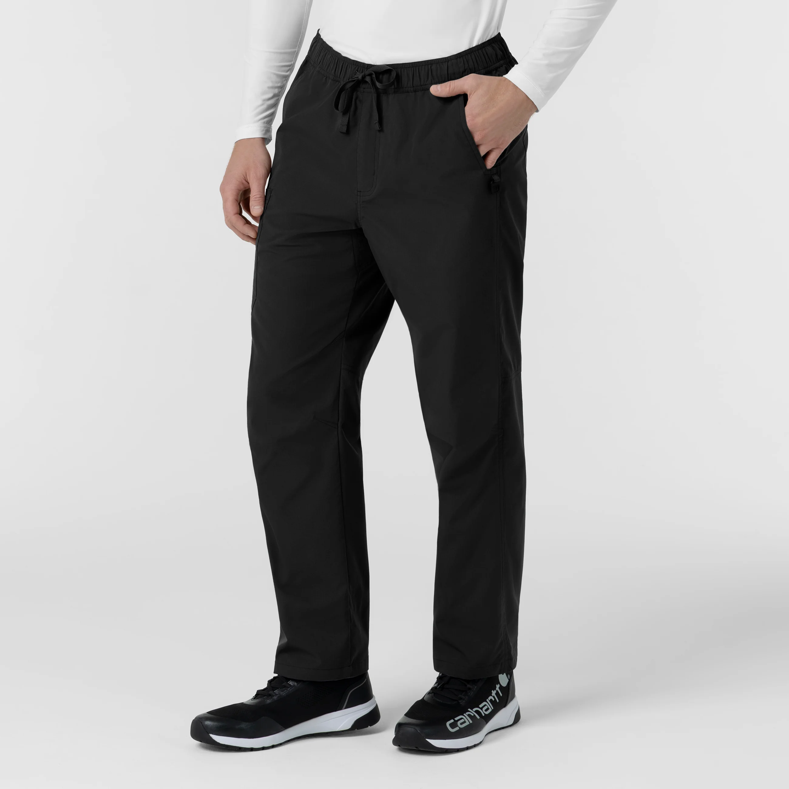 Carhartt Rugged Flex FLD Men's Ripstop Straight Leg Cargo Scrub Pant - Black - Image 4