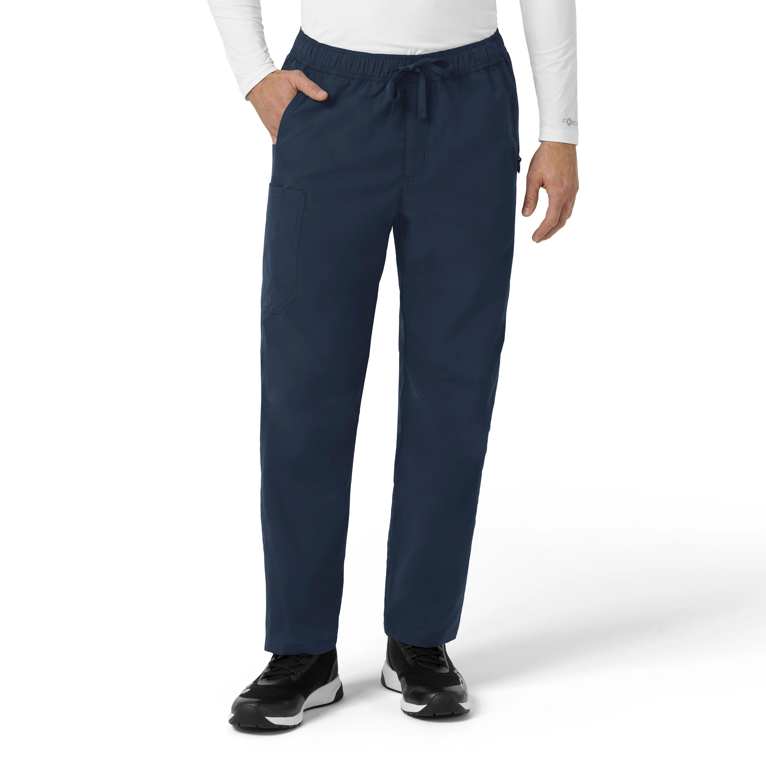 Carhartt Rugged Flex FLD Men's Ripstop Straight Leg Cargo Scrub Pant - Navy