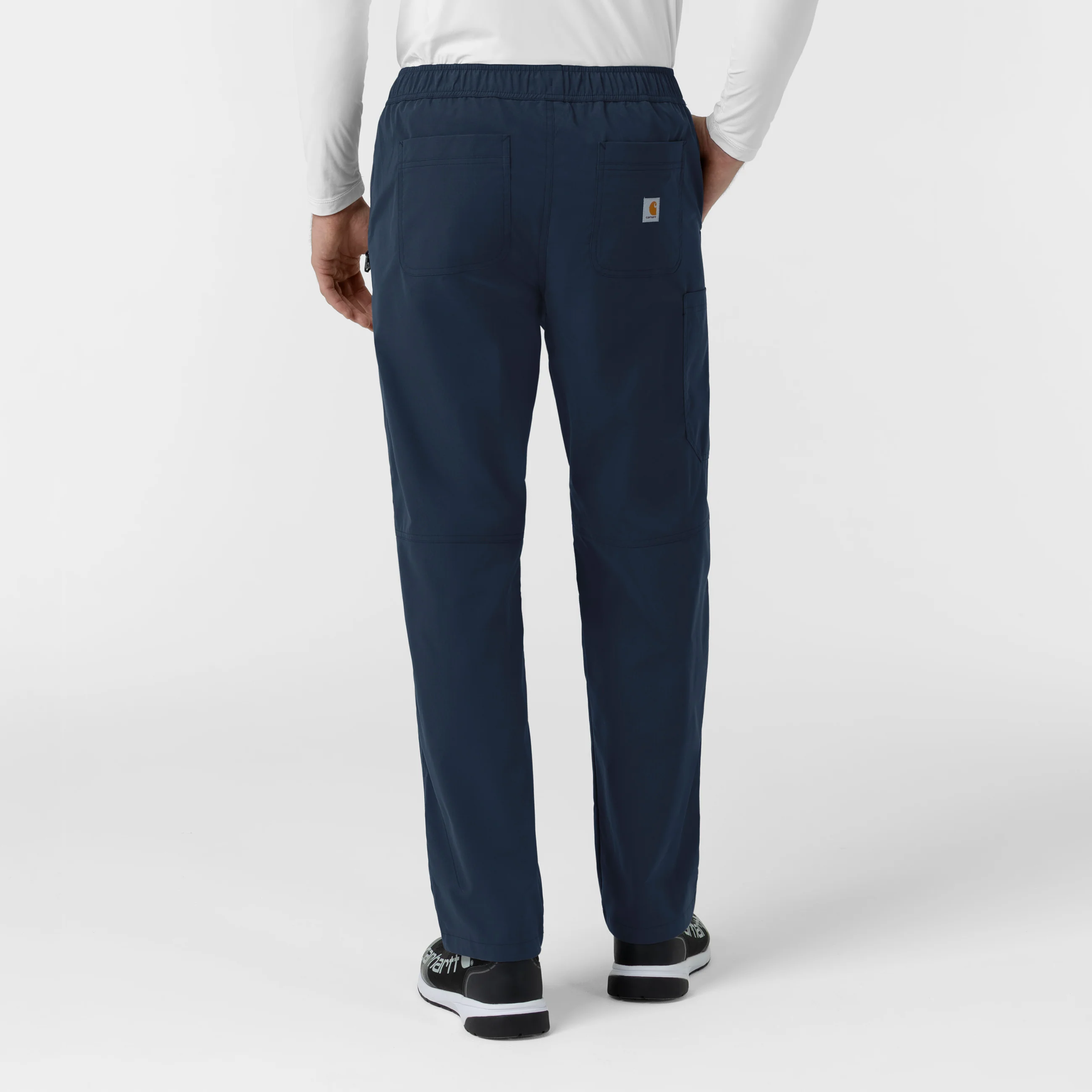 Carhartt Rugged Flex FLD Men's Ripstop Straight Leg Cargo Scrub Pant - Navy - Image 2