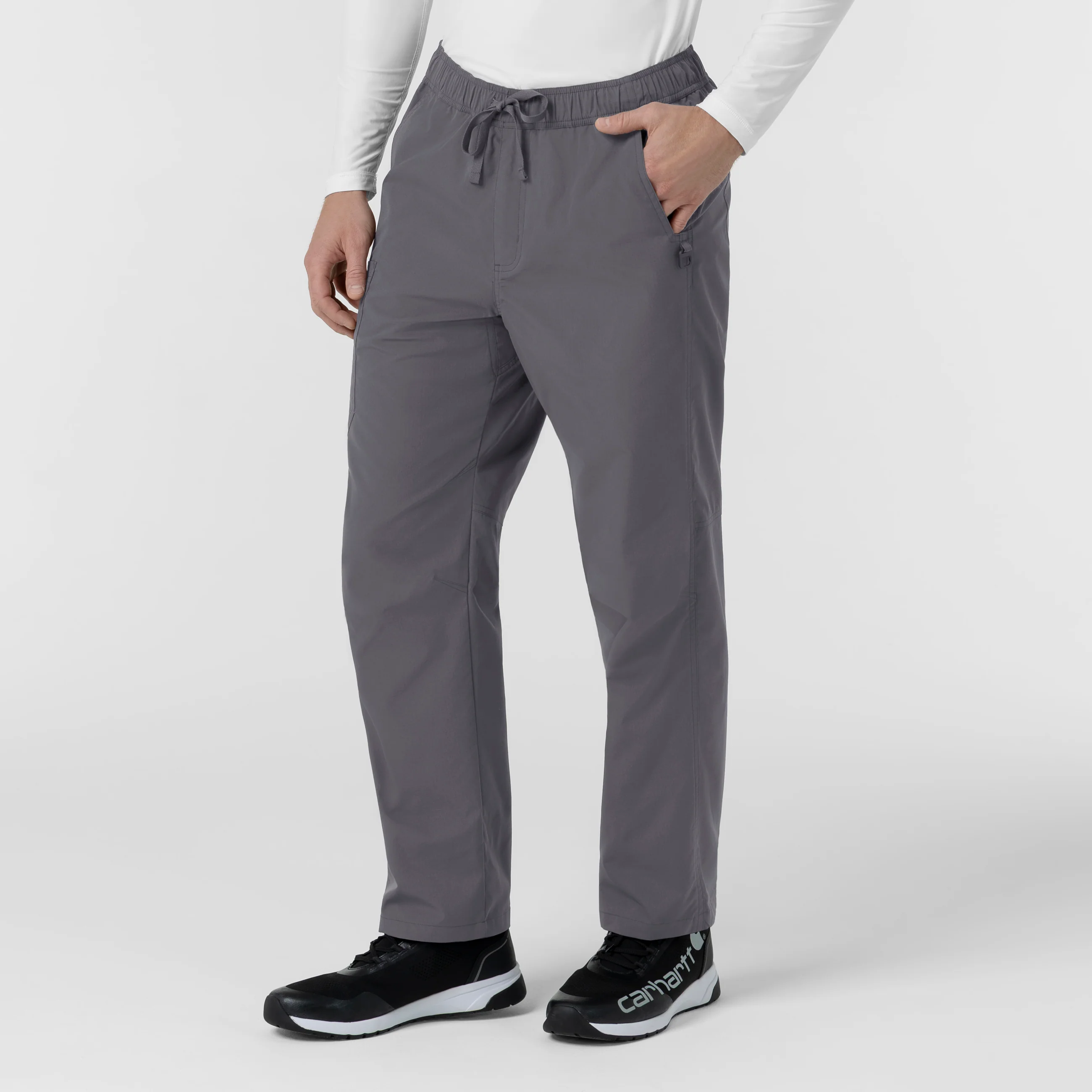 Carhartt Rugged Flex FLD Men's Ripstop Straight Leg Cargo Scrub Pant - Pewter - Image 4