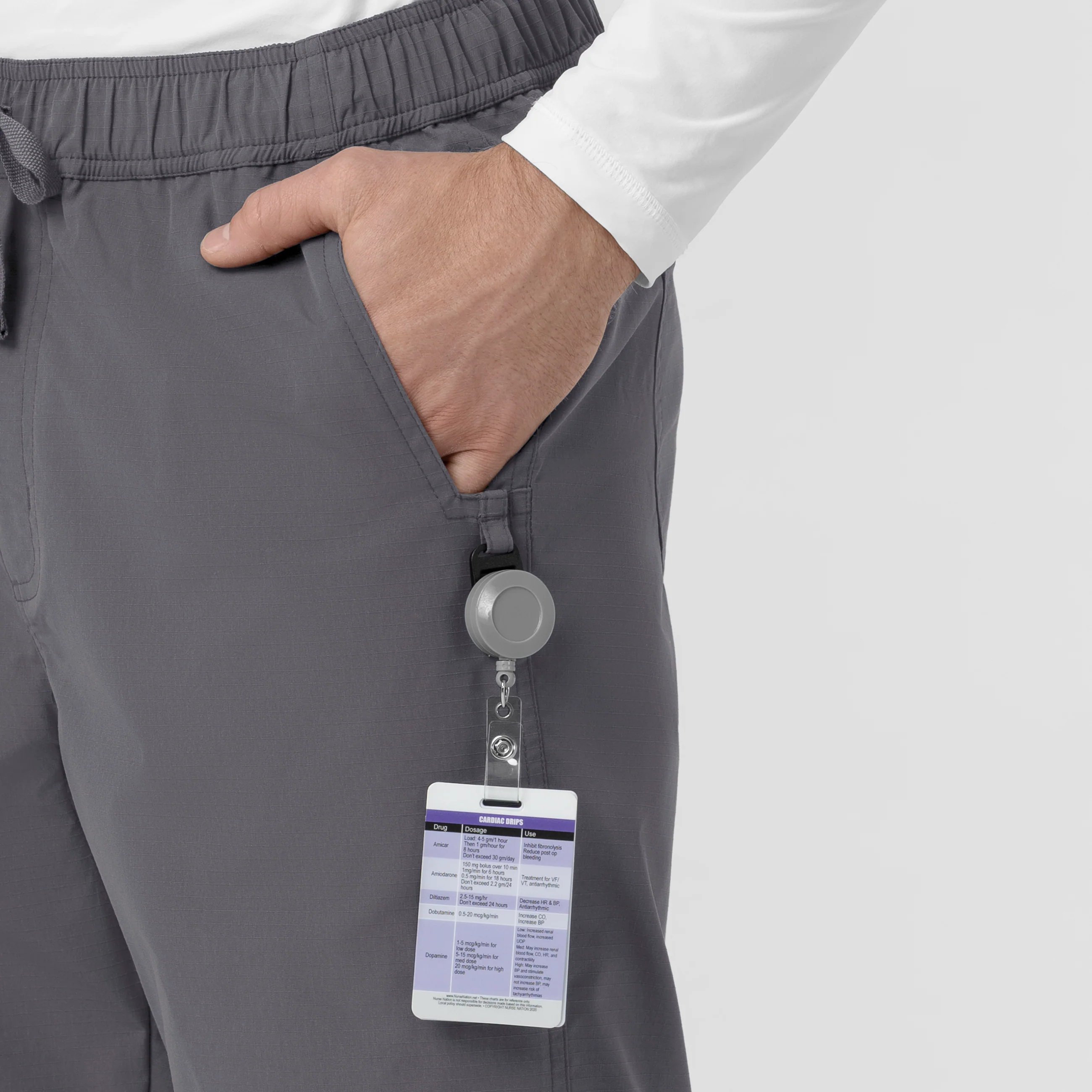 Carhartt Rugged Flex FLD Men's Ripstop Straight Leg Cargo Scrub Pant - Pewter - Image 7