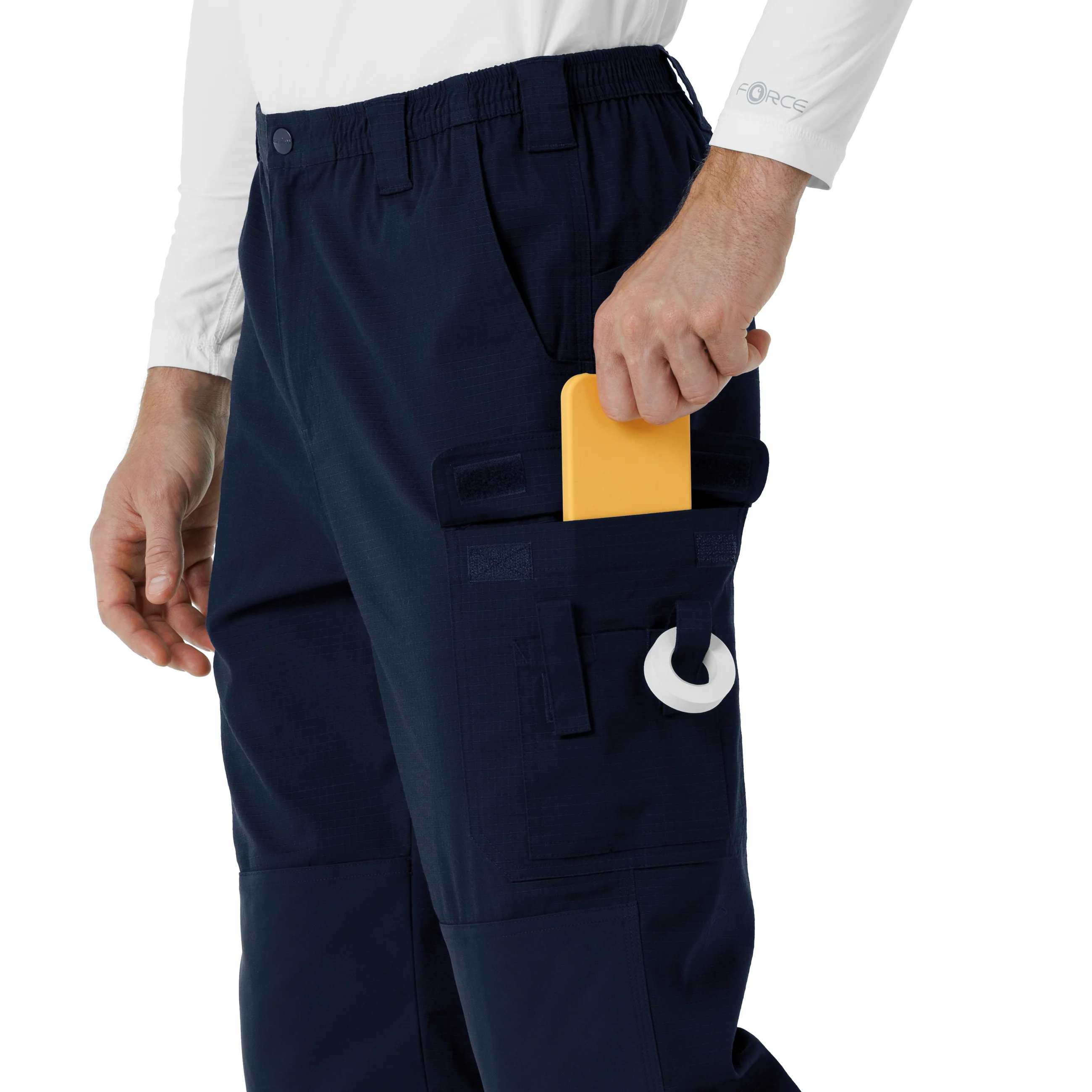 Carhartt Rugged Flex RSCU Men's Ripstop Cargo Pants - Dark Navy - Image 8