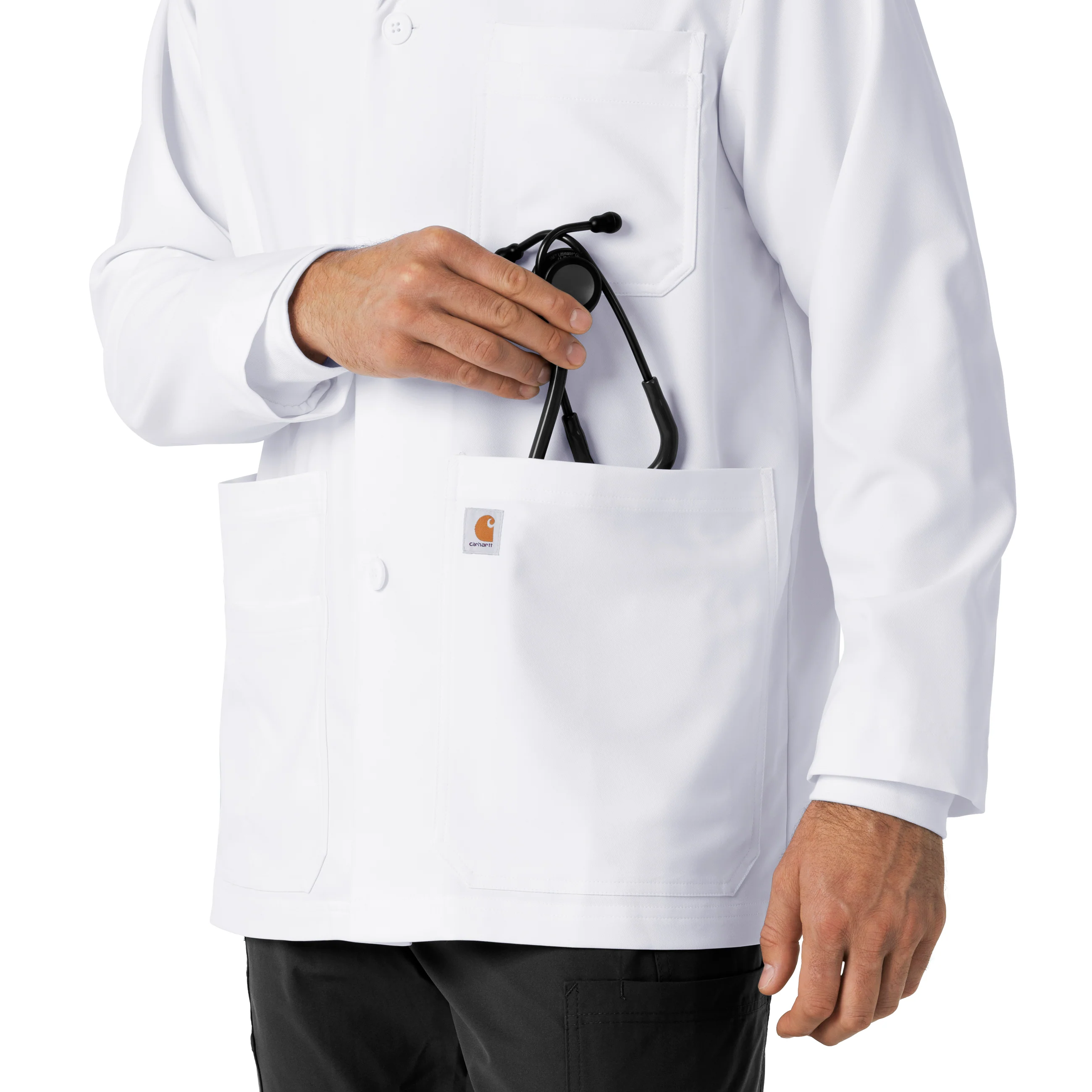 Carhartt Men's Consultation Lab Coat - White - Image 10