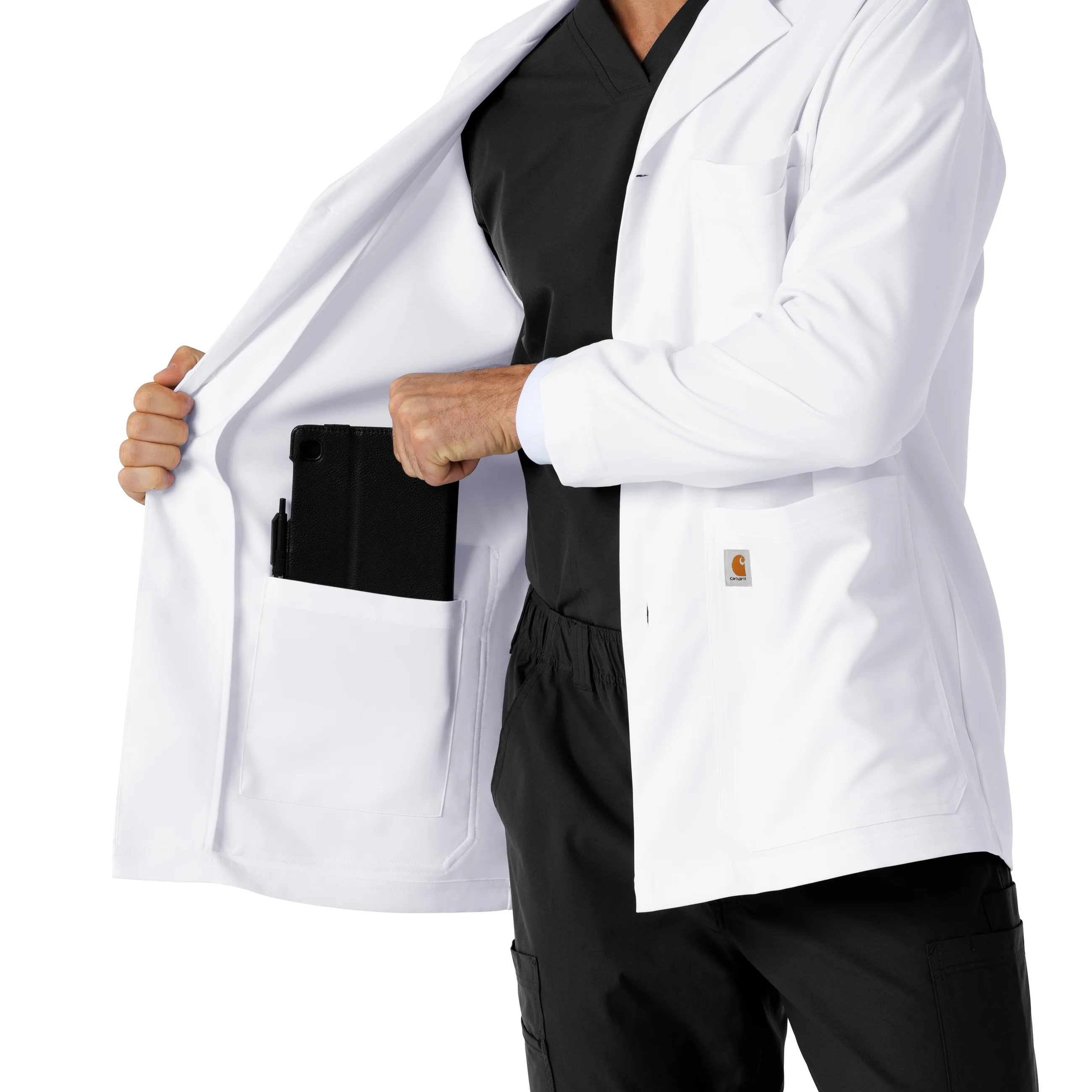 Carhartt Men's Consultation Lab Coat - White - Image 11