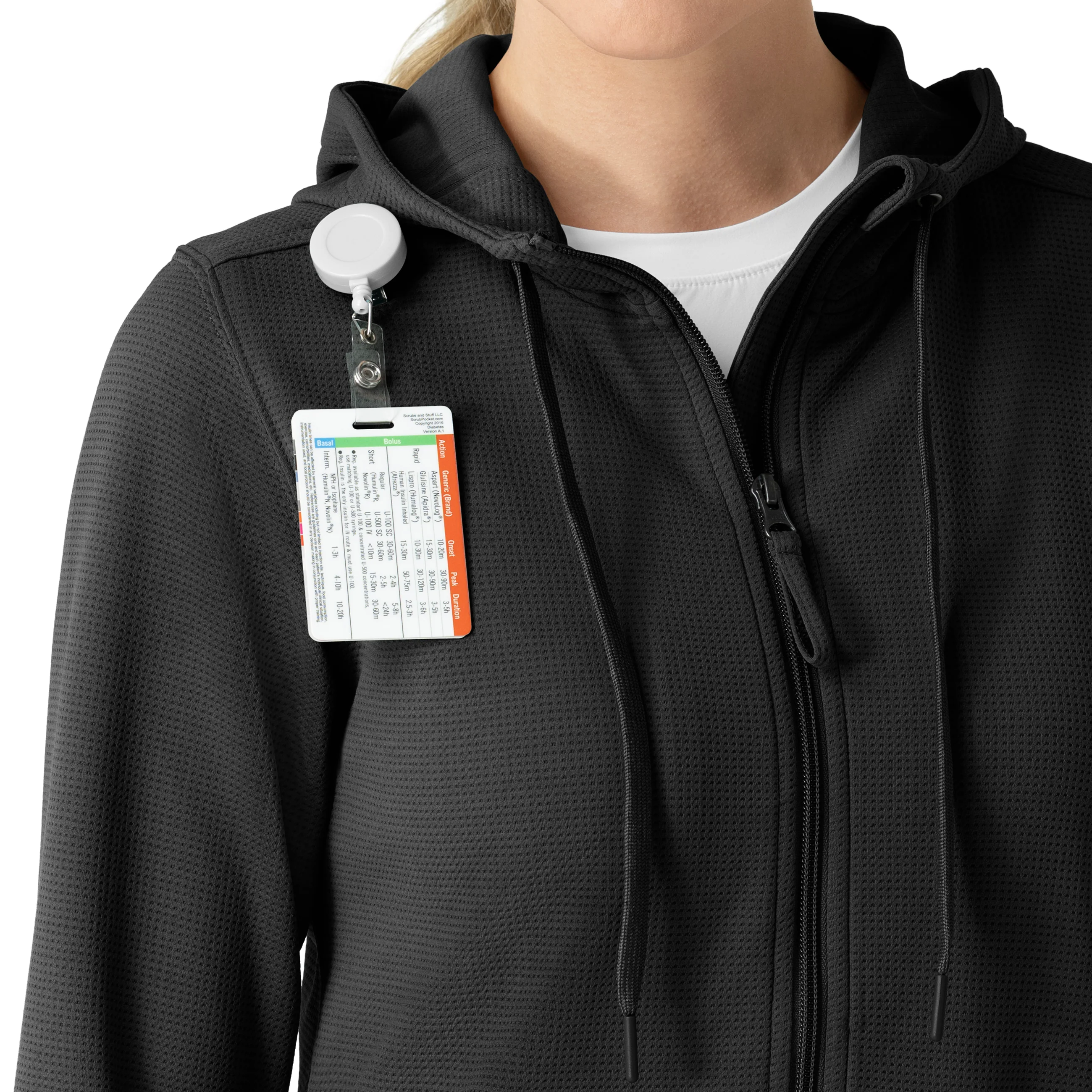 Carhartt Women's Full Zip Waffle Hoodie - Black - Image 8