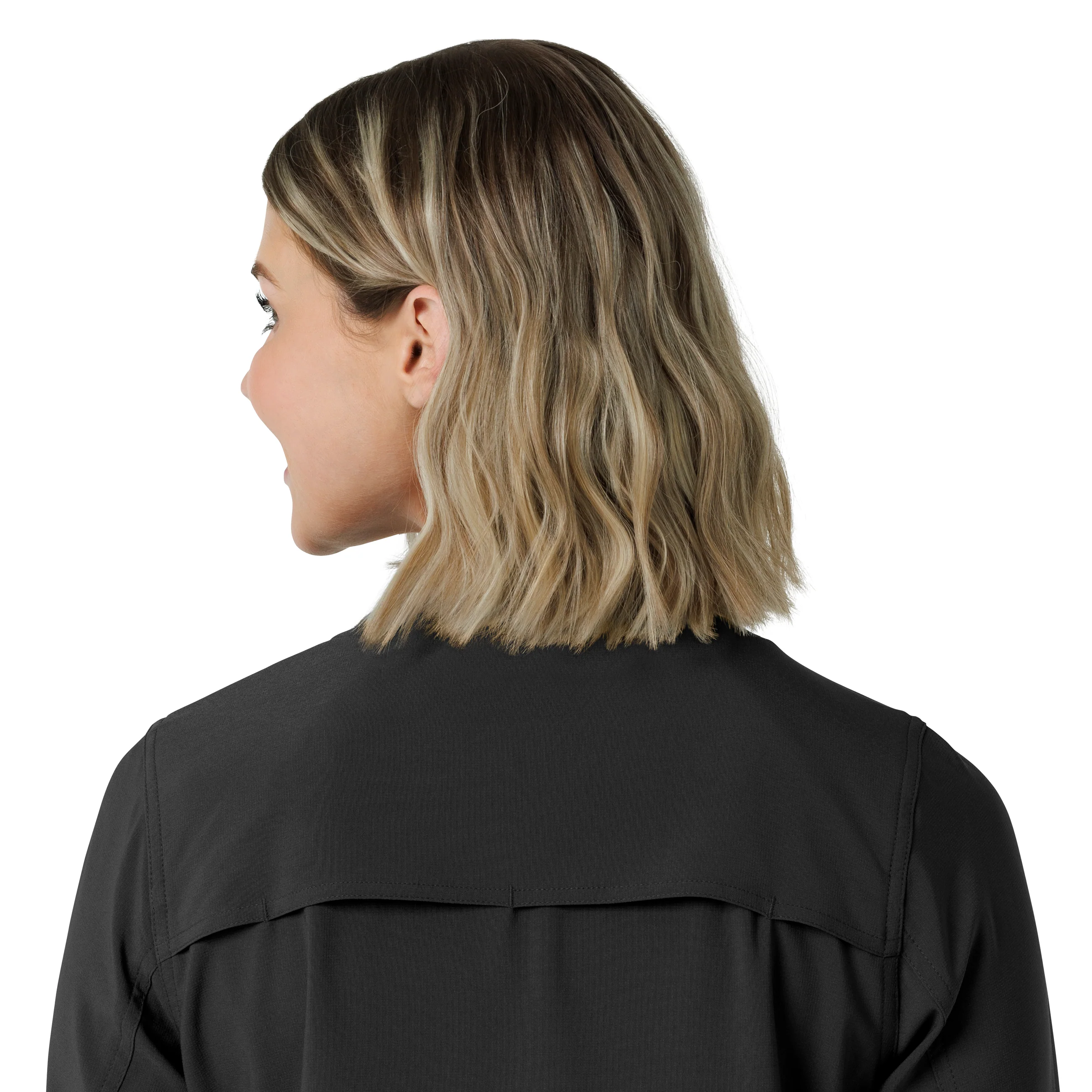 Carhartt Force Cross-Flex Women's Lightweight Scrub Jacket - Black - Image 13