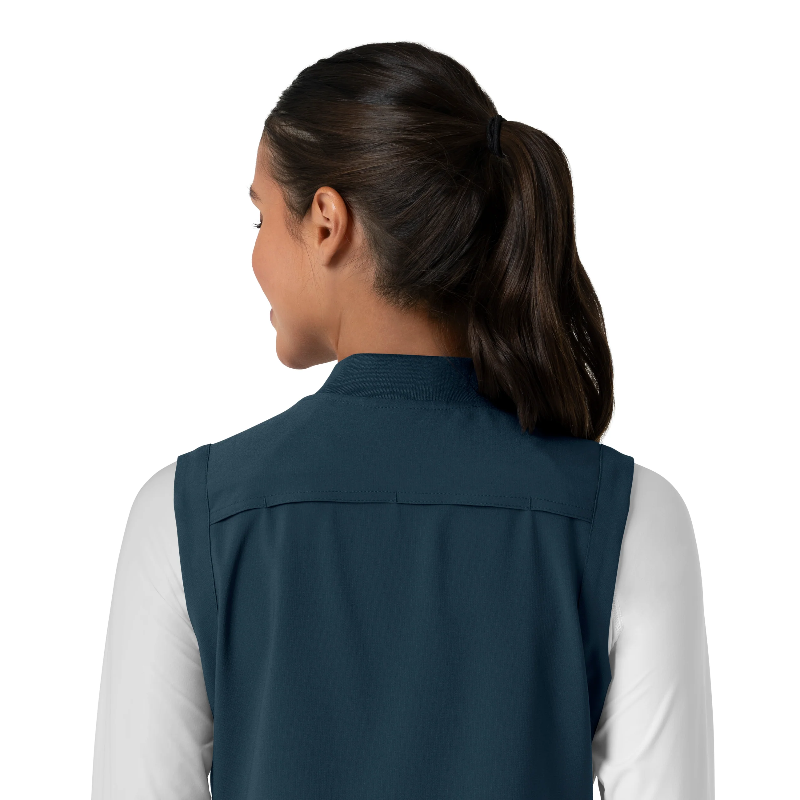Carhartt Force Cross-Flex Women's Lightweight Scrub Vest - Navy - Image 11