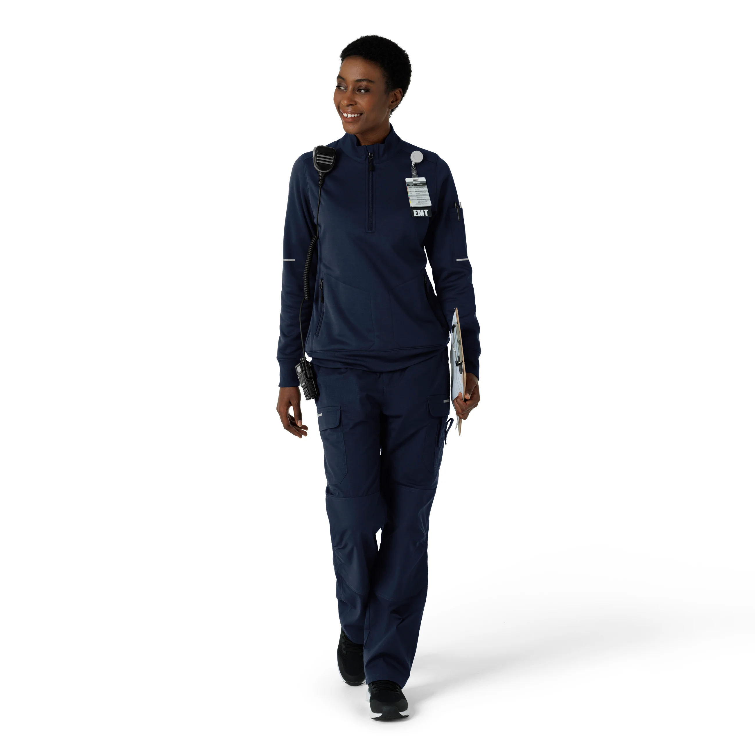 Carhartt Rugged Flex RSCU Women's Half Zip - Dark Navy - Image 3