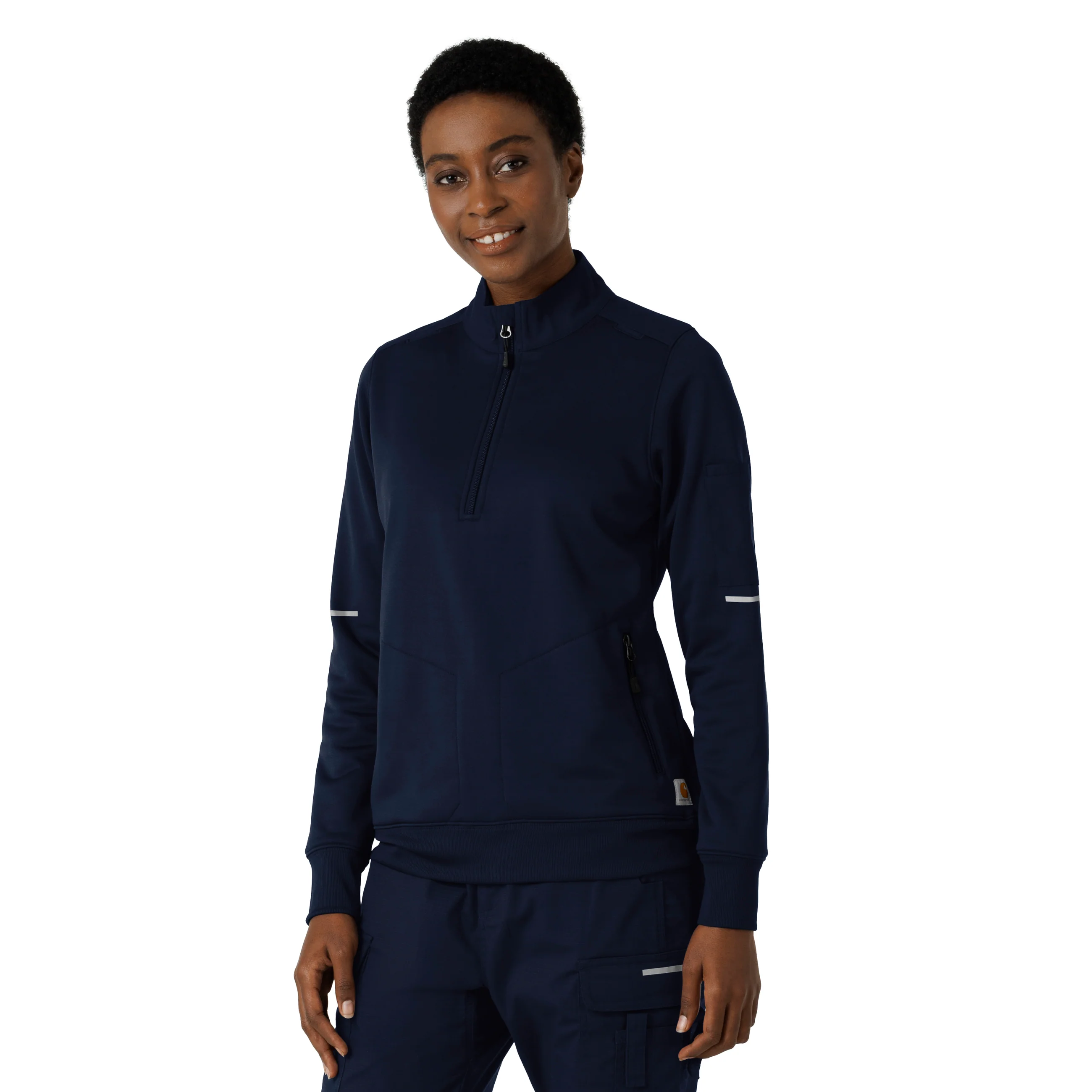 Carhartt Rugged Flex RSCU Women's Half Zip - Dark Navy - Image 4