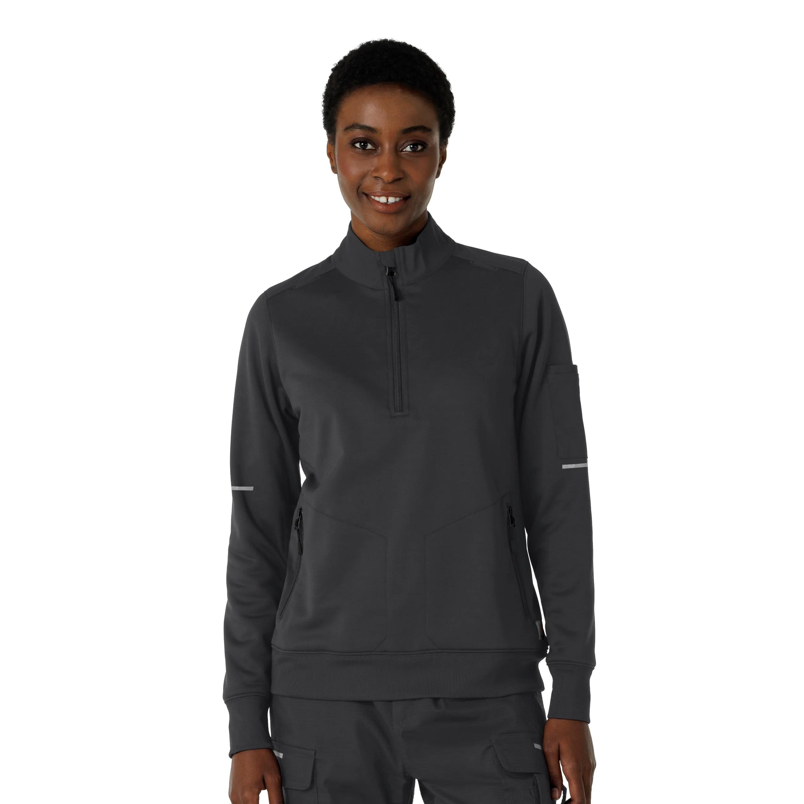 Carhartt Rugged Flex RSCU Women's Half Zip - Pewter