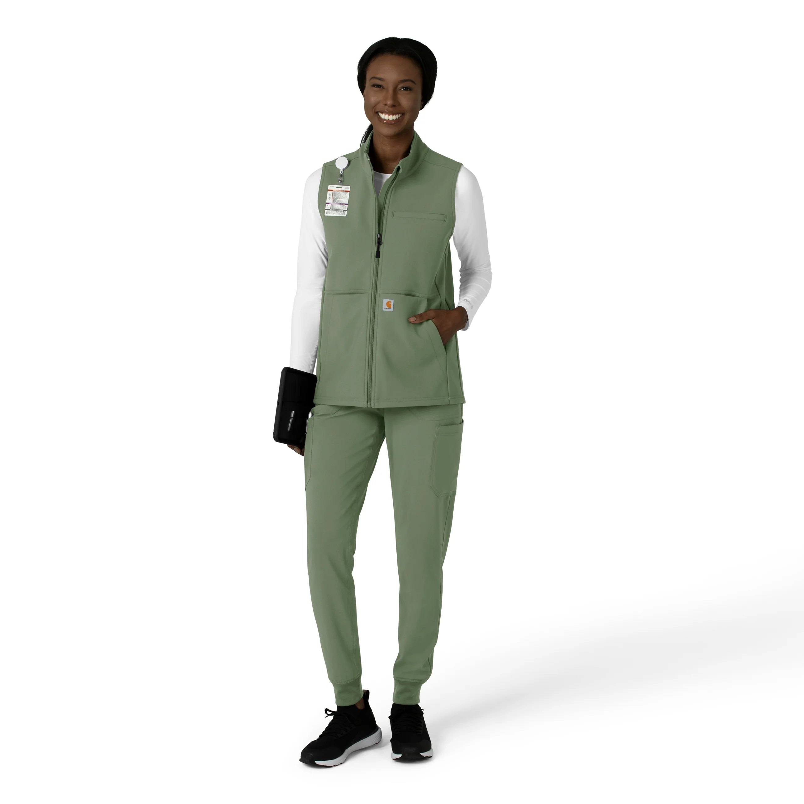 Carhartt Rugged Flex Women's Bonded Fleece Vest - Olive - Image 3