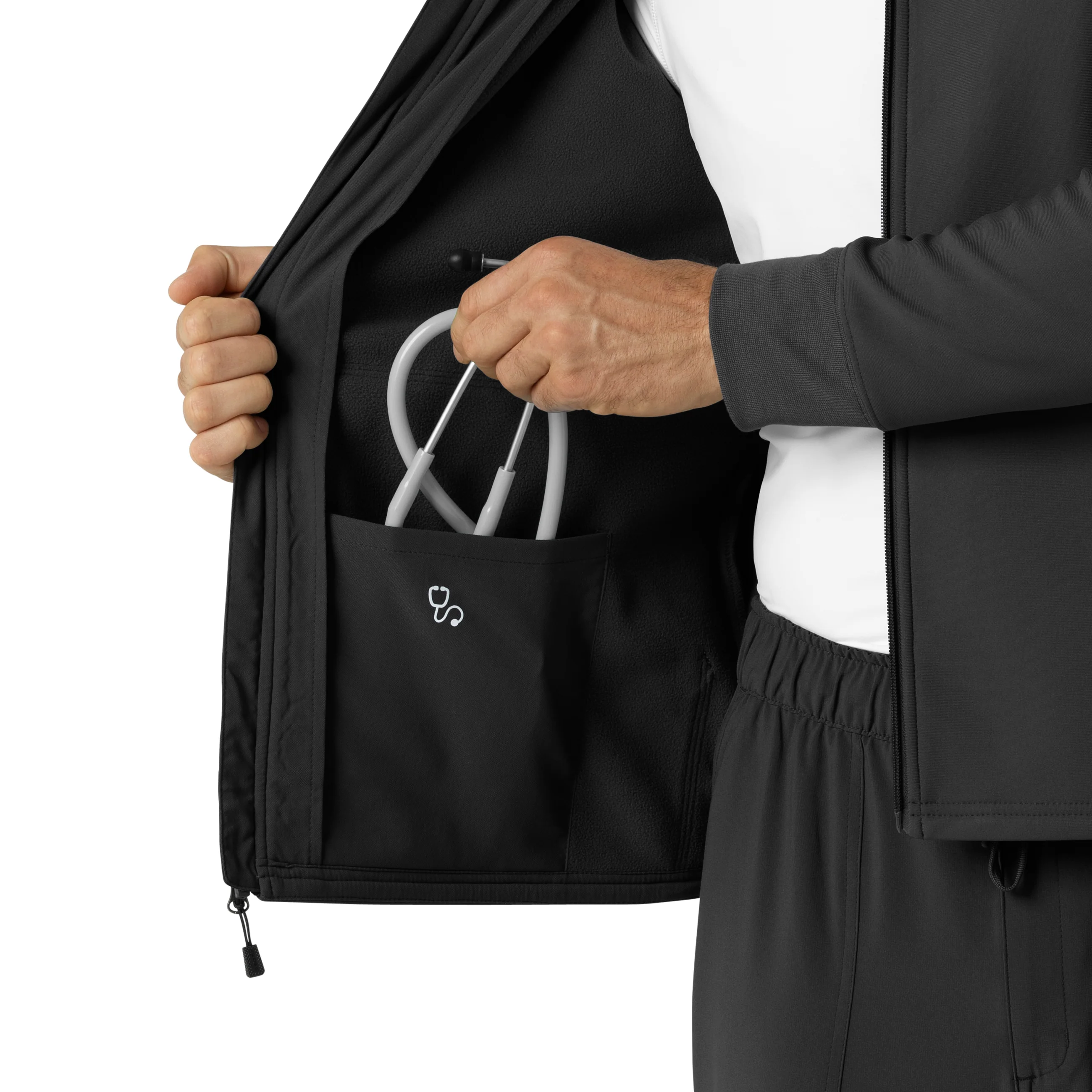 Carhartt Men's Bonded Fleece Hoodie - Black - Image 10
