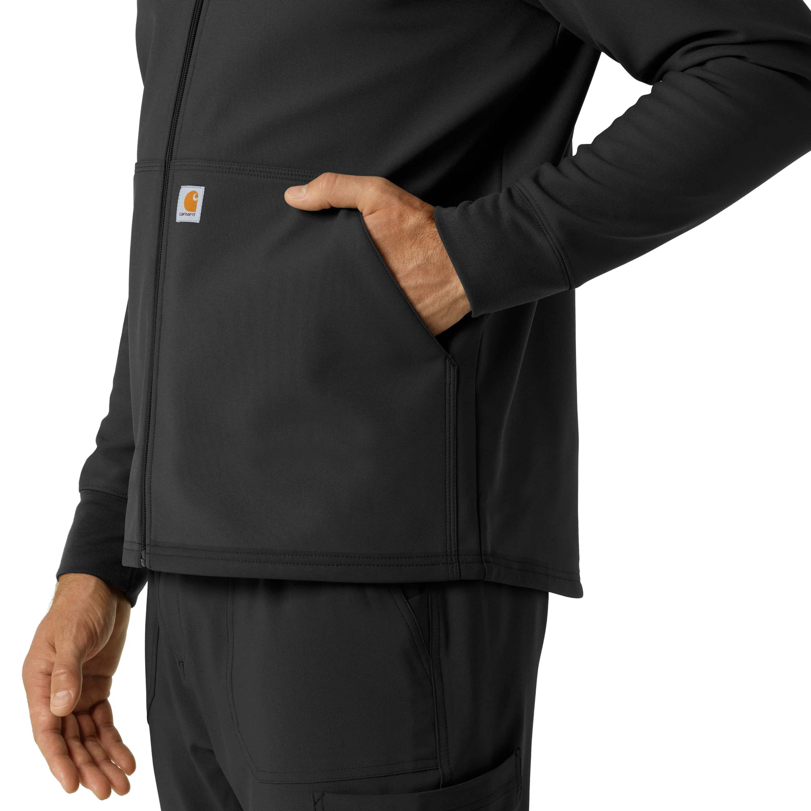 Carhartt Men's Bonded Fleece Hoodie - Black - Image 8