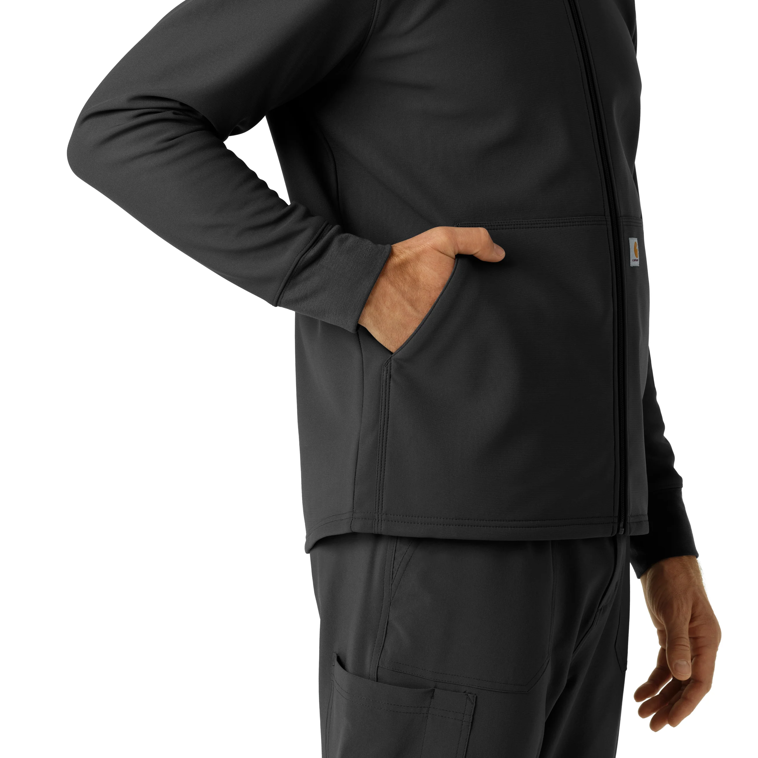 Carhartt Men's Bonded Fleece Hoodie - Black - Image 9
