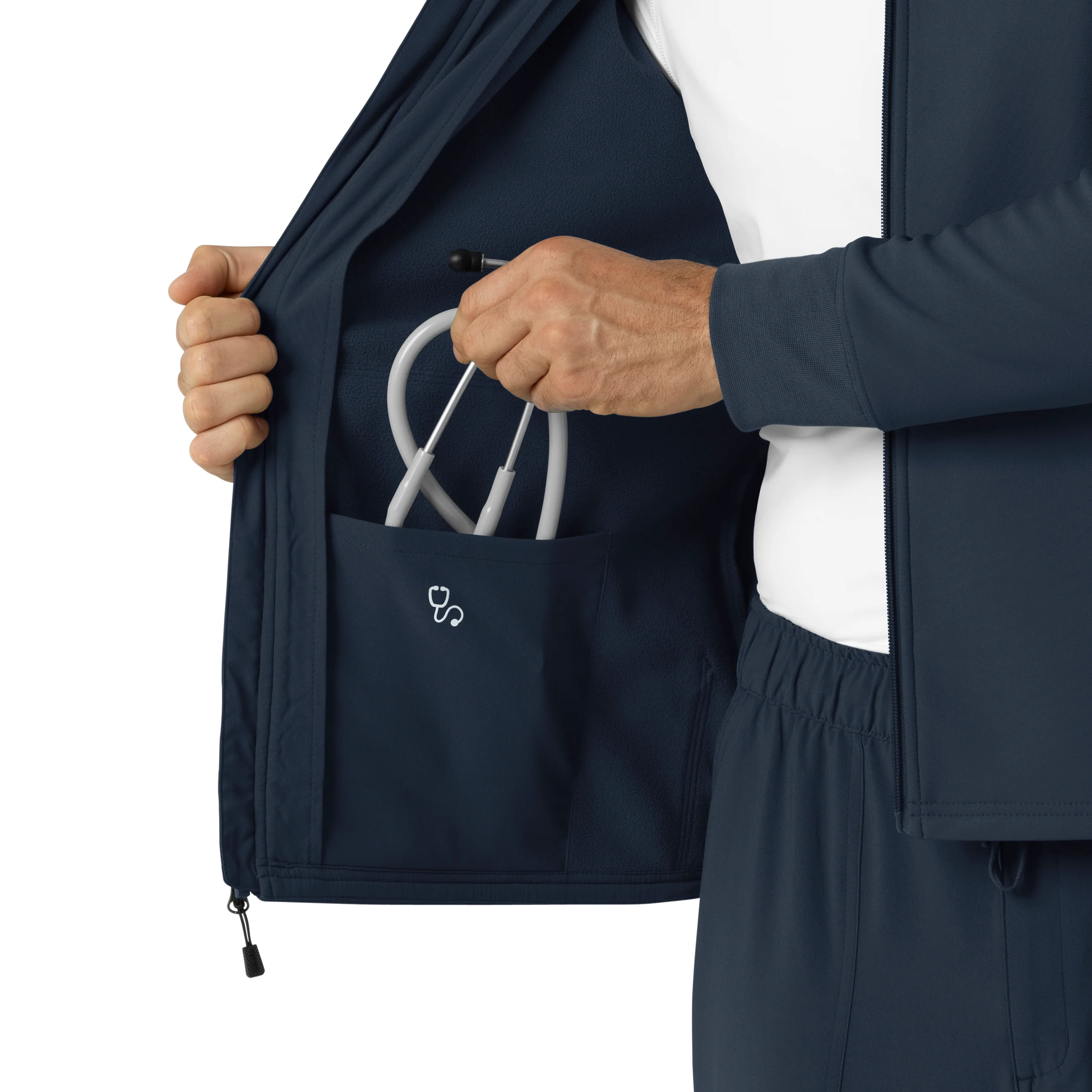 Carhartt Men's Bonded Fleece Hoodie - Navy - Image 10
