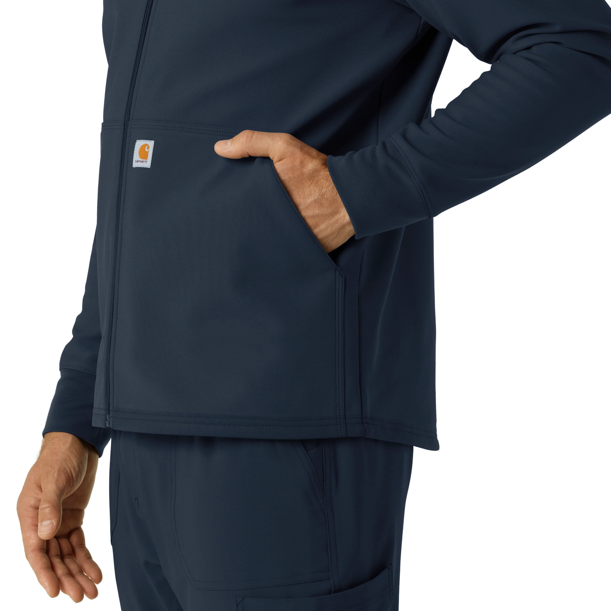 Carhartt Men's Bonded Fleece Hoodie - Navy - Image 8