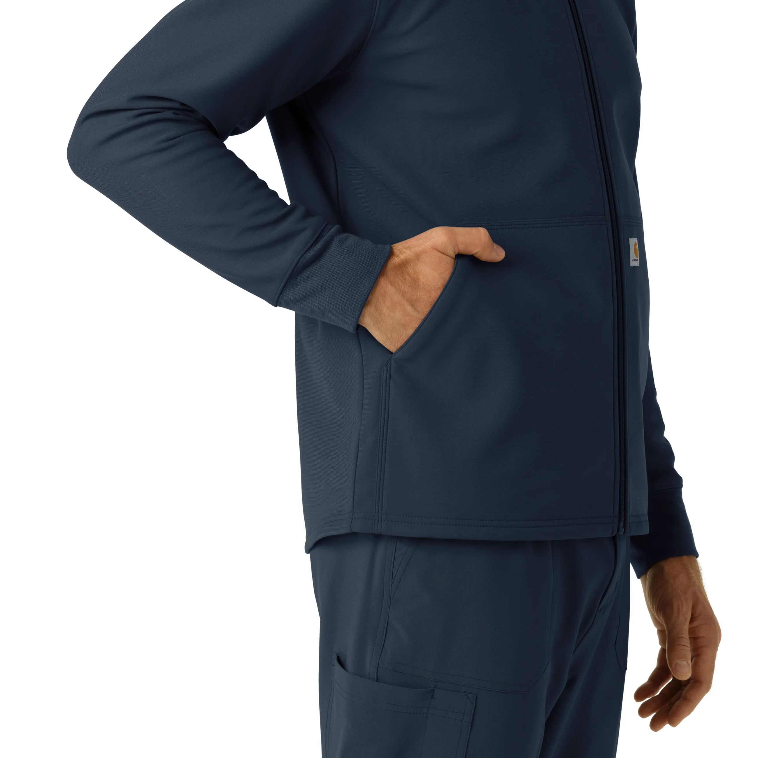 Carhartt Men's Bonded Fleece Hoodie - Navy - Image 9