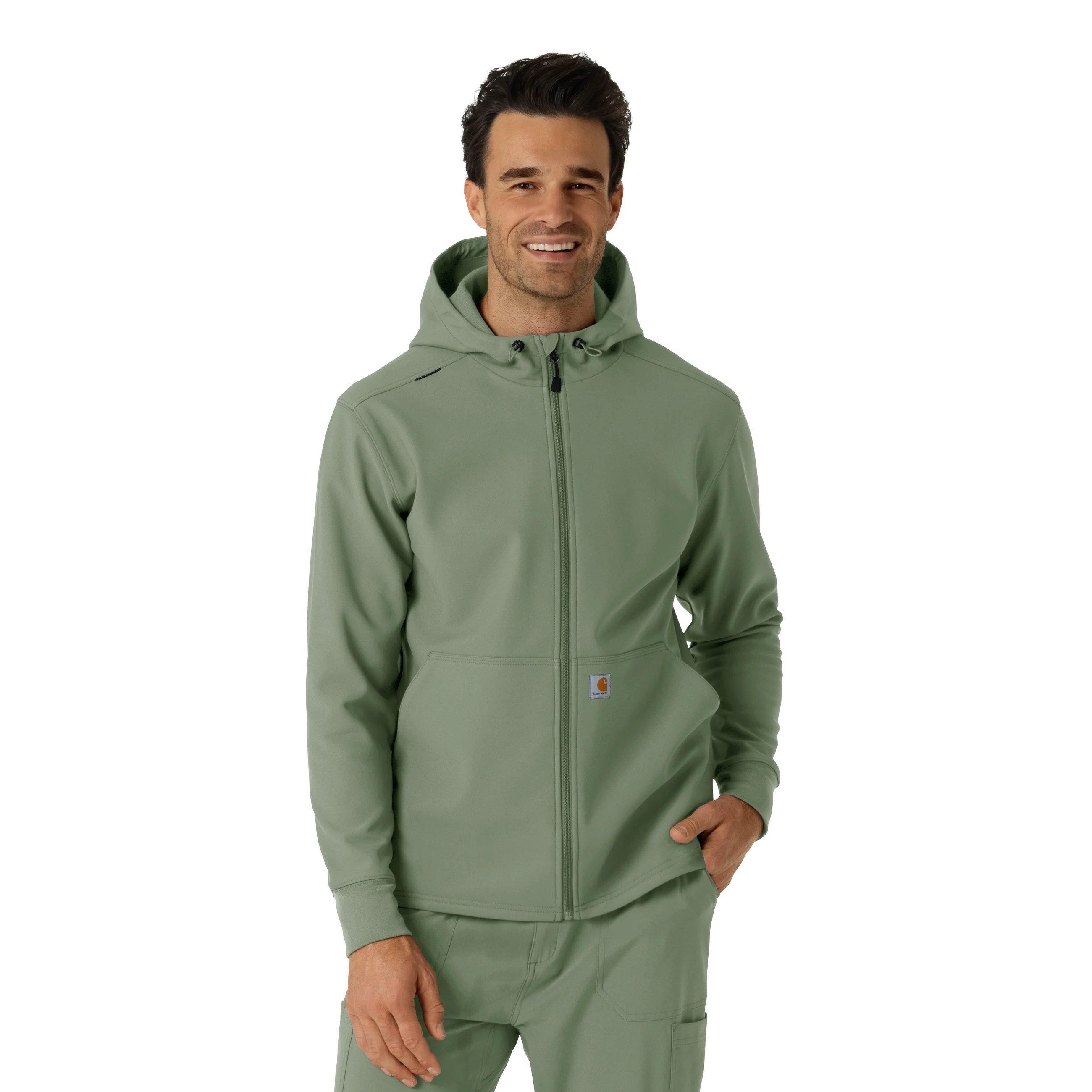 Carhartt Men's Bonded Fleece Hoodie - Olive