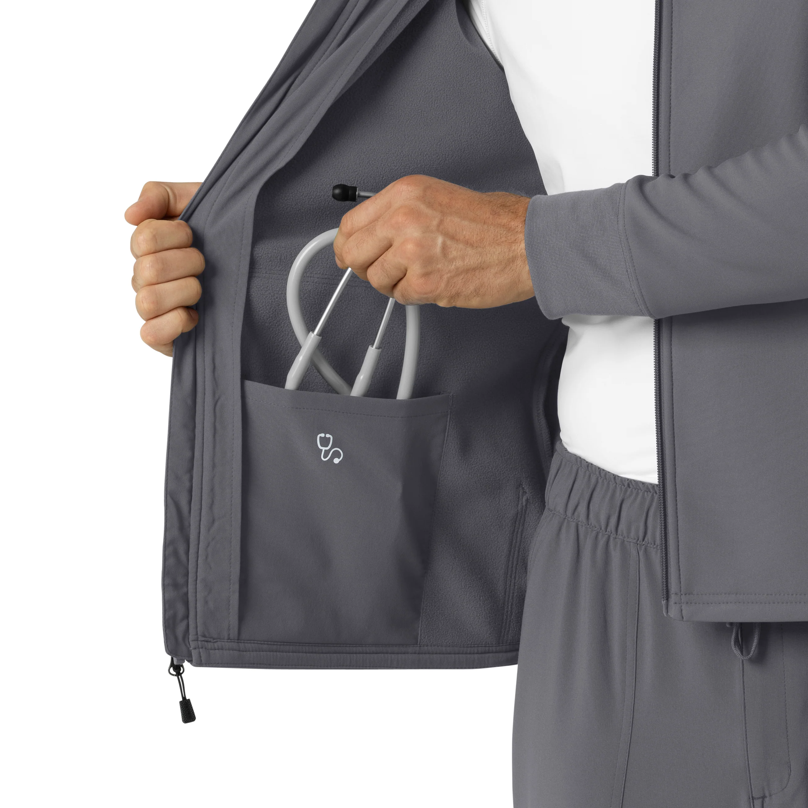 Carhartt Men's Bonded Fleece Hoodie - Pewter - Image 10