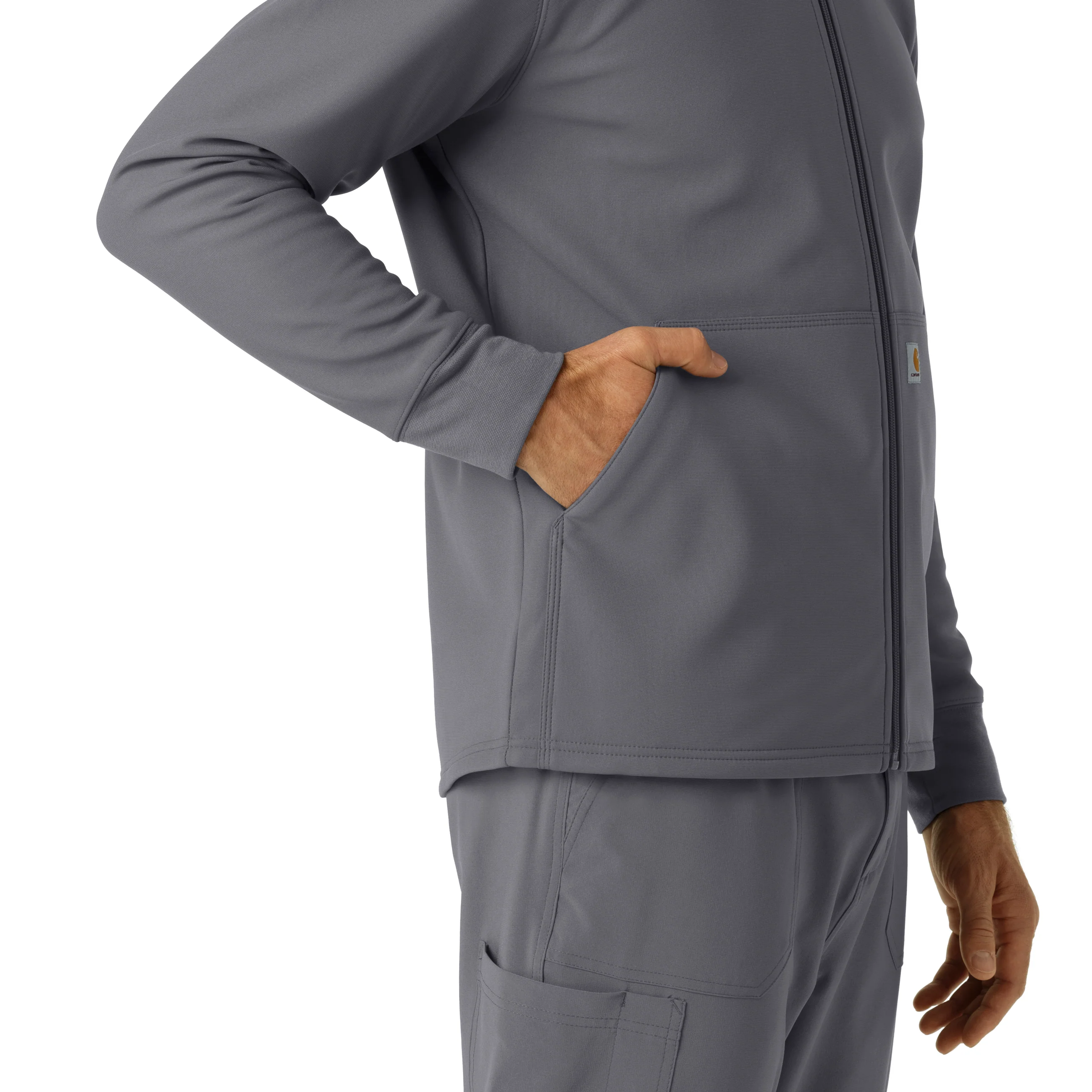 Carhartt Men's Bonded Fleece Hoodie - Pewter - Image 9
