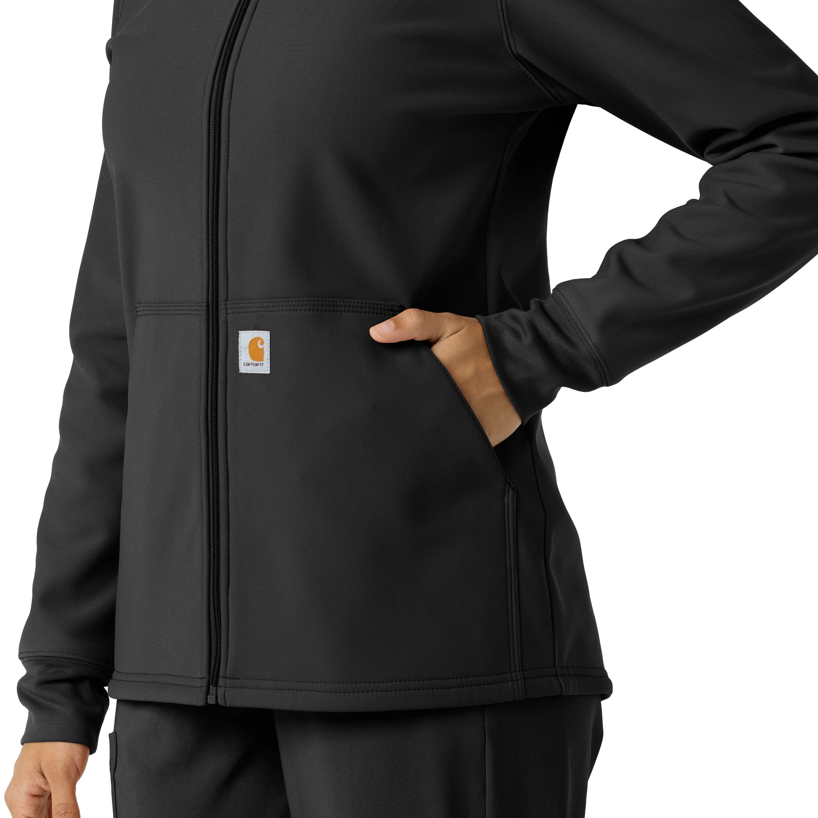Carhartt Women's Bonded Fleece Hoodie - Black - Image 8