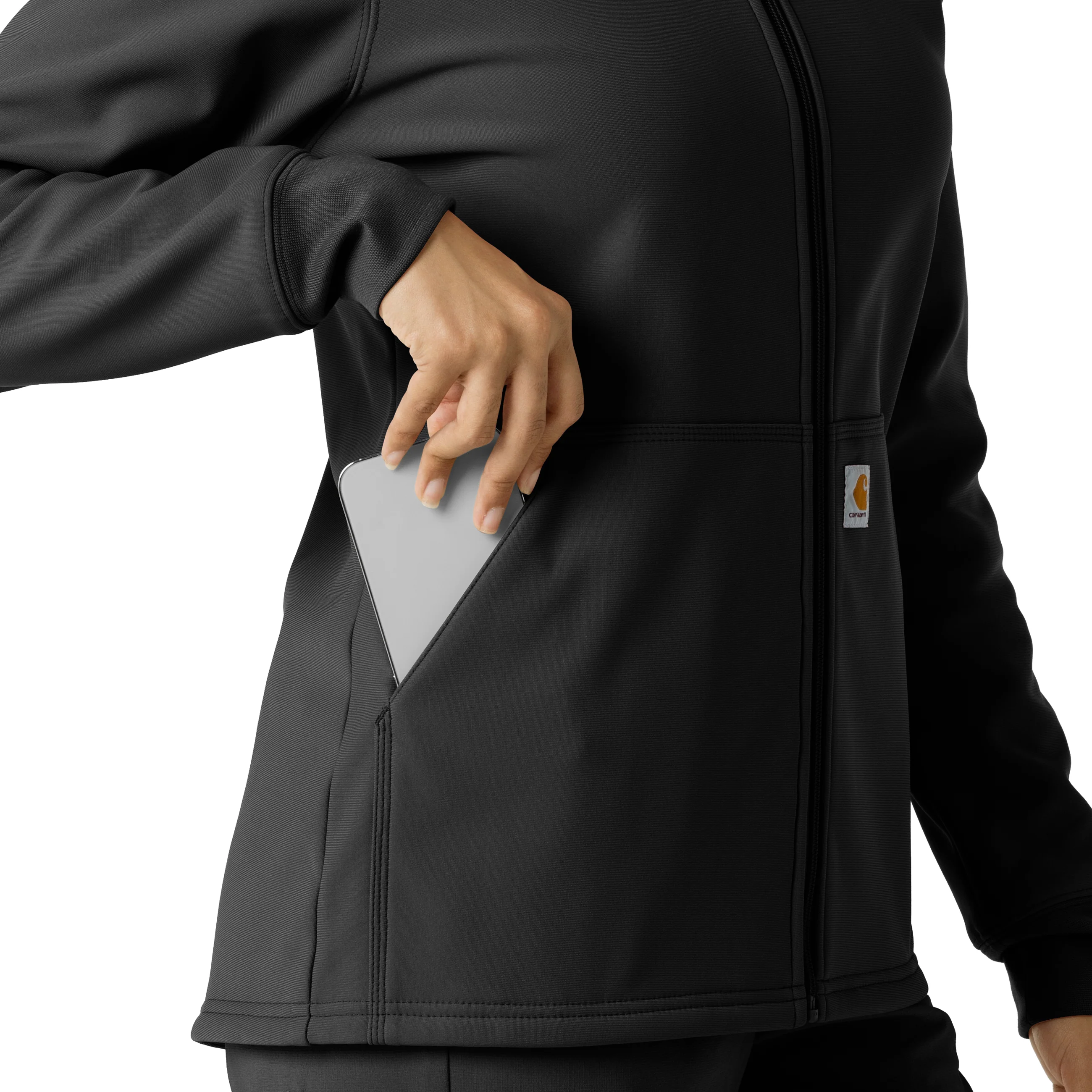 Carhartt Women's Bonded Fleece Hoodie - Black - Image 9