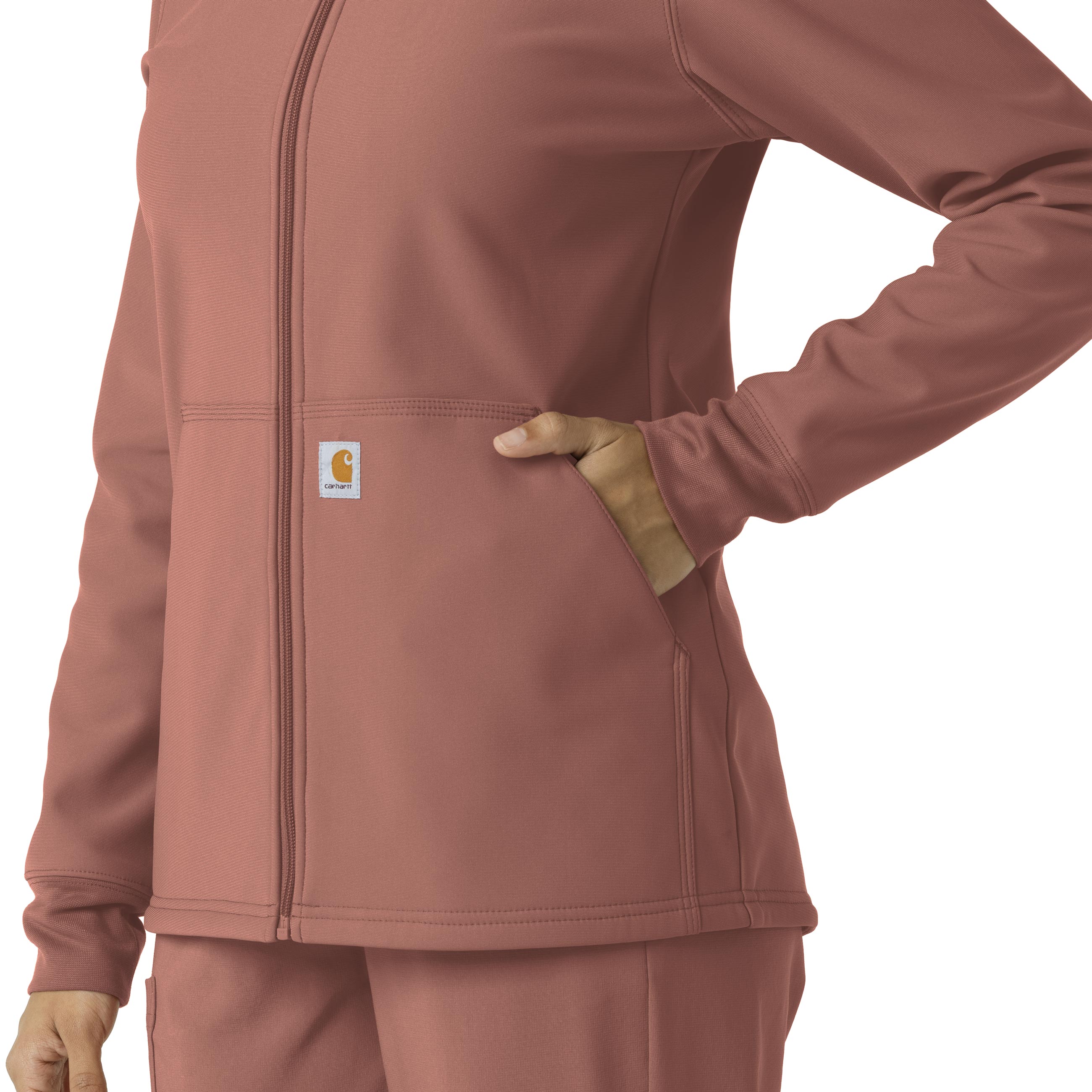 Carhartt Women's Bonded Fleece Hoodie - Wildrose - Image 8