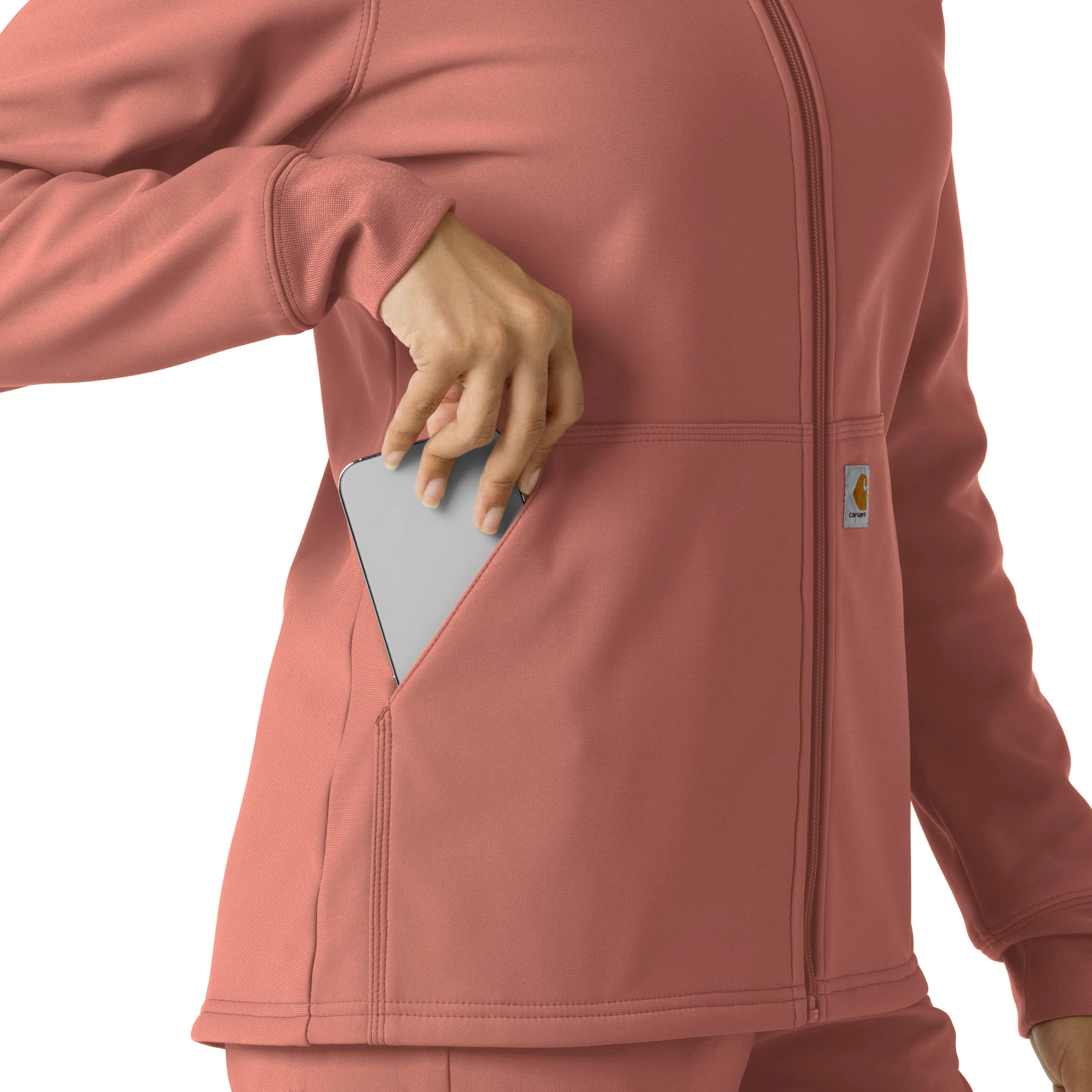 Carhartt Women's Bonded Fleece Hoodie - Wildrose - Image 9