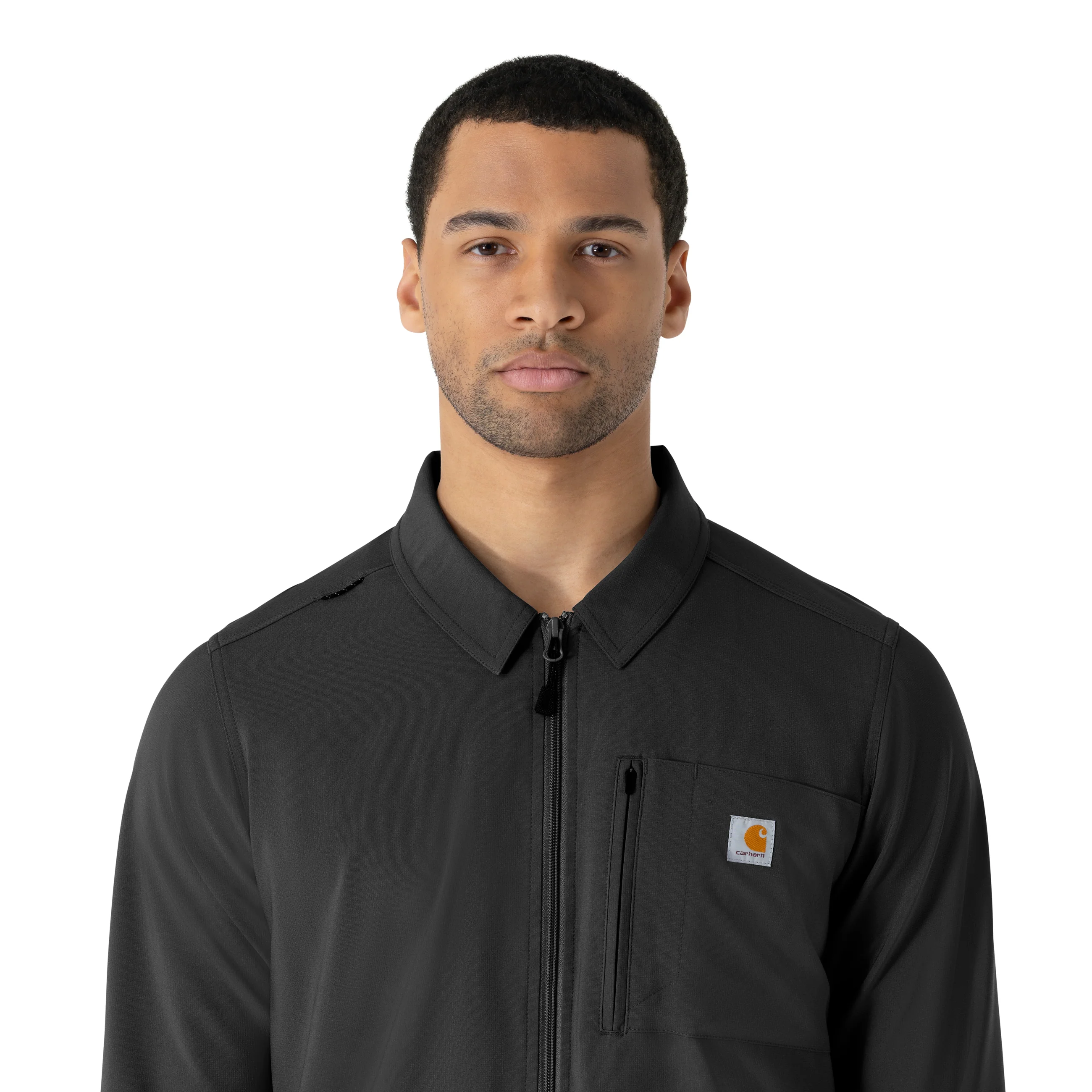 Carhartt Force Cross-Flex Men's Lightweight Scrub Jacket - Black - Image 11